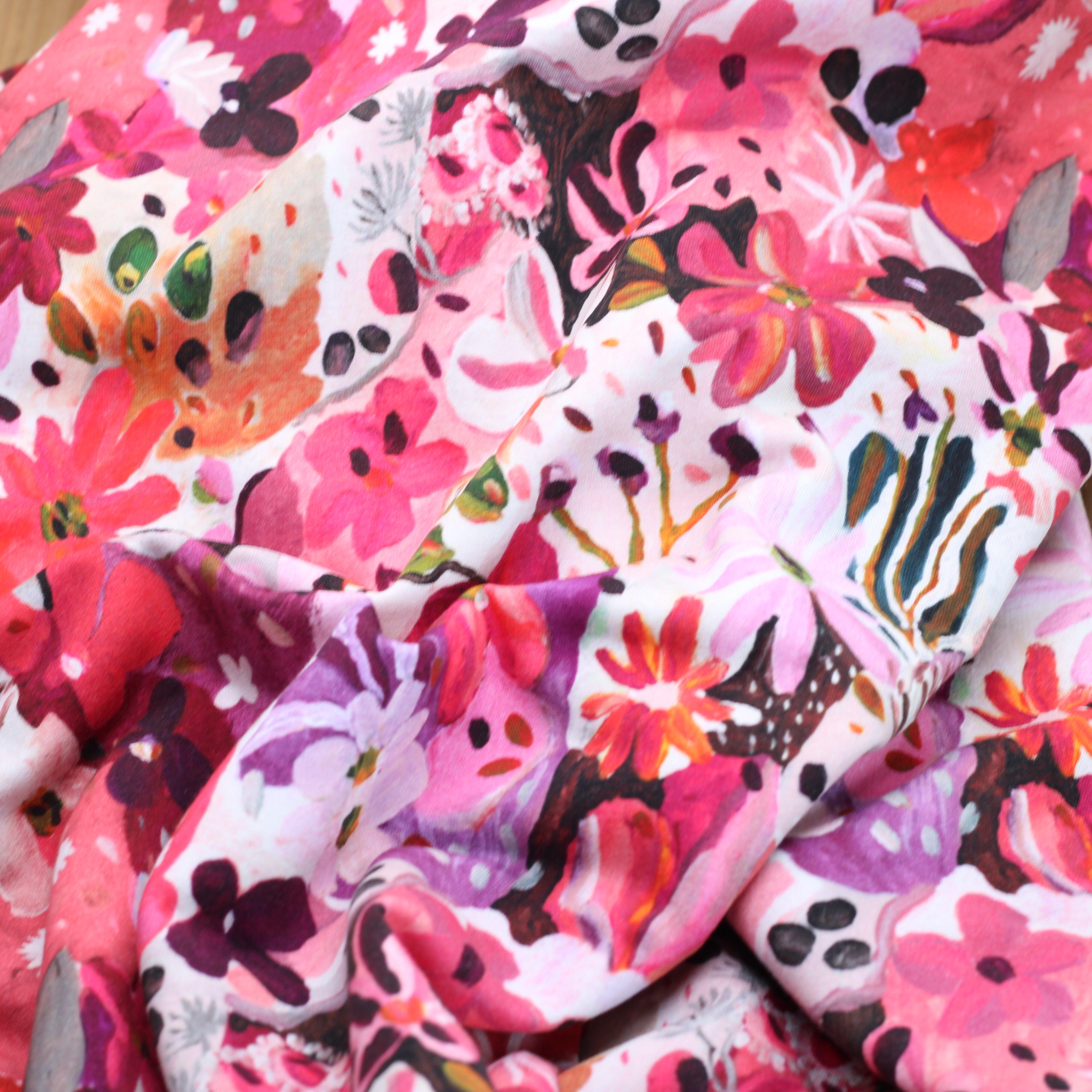 Tissu French Terry - SETTLE PETAL - NERIDA HANSEN (Vendu x10cm) Tissus NERIDA HANSEN | Gaspard et Léonie Tissus en ligne et Mercerie à Toulouse