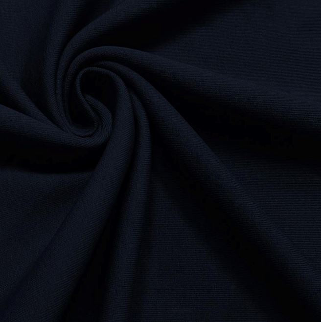 Tissu French Terry Uni - Bleu Marine (Vendu x10cm) Tissus Sélection Gaspard & Léonie | Gaspard et Léonie Tissus en ligne et Mercerie à Toulouse