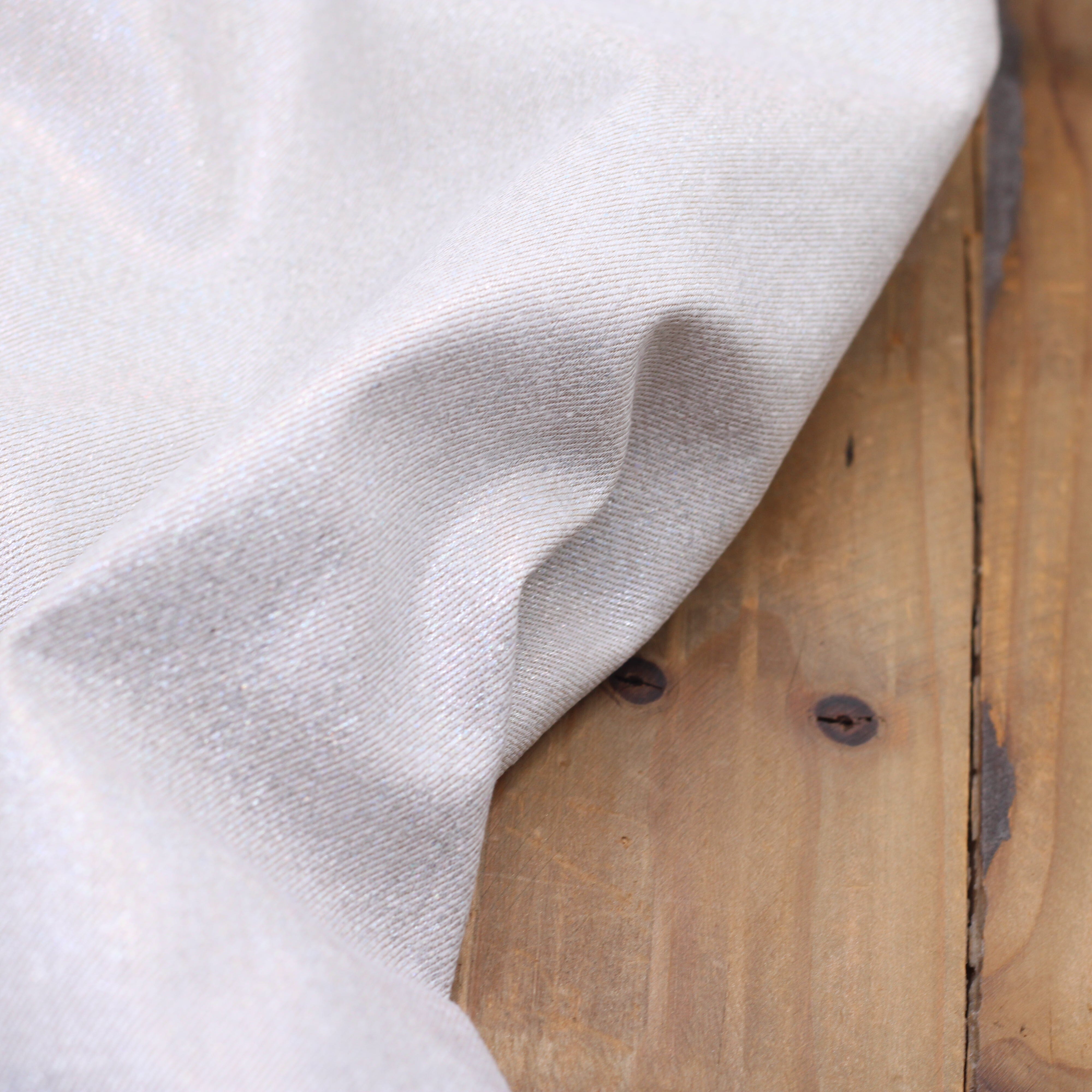 Tissu Jean Stretch irisé 9 Oz- Champagne (Vendu x10cm) Tissus Sélection Gaspard & Léonie | Gaspard et Léonie Tissus en ligne et Mercerie à Toulouse