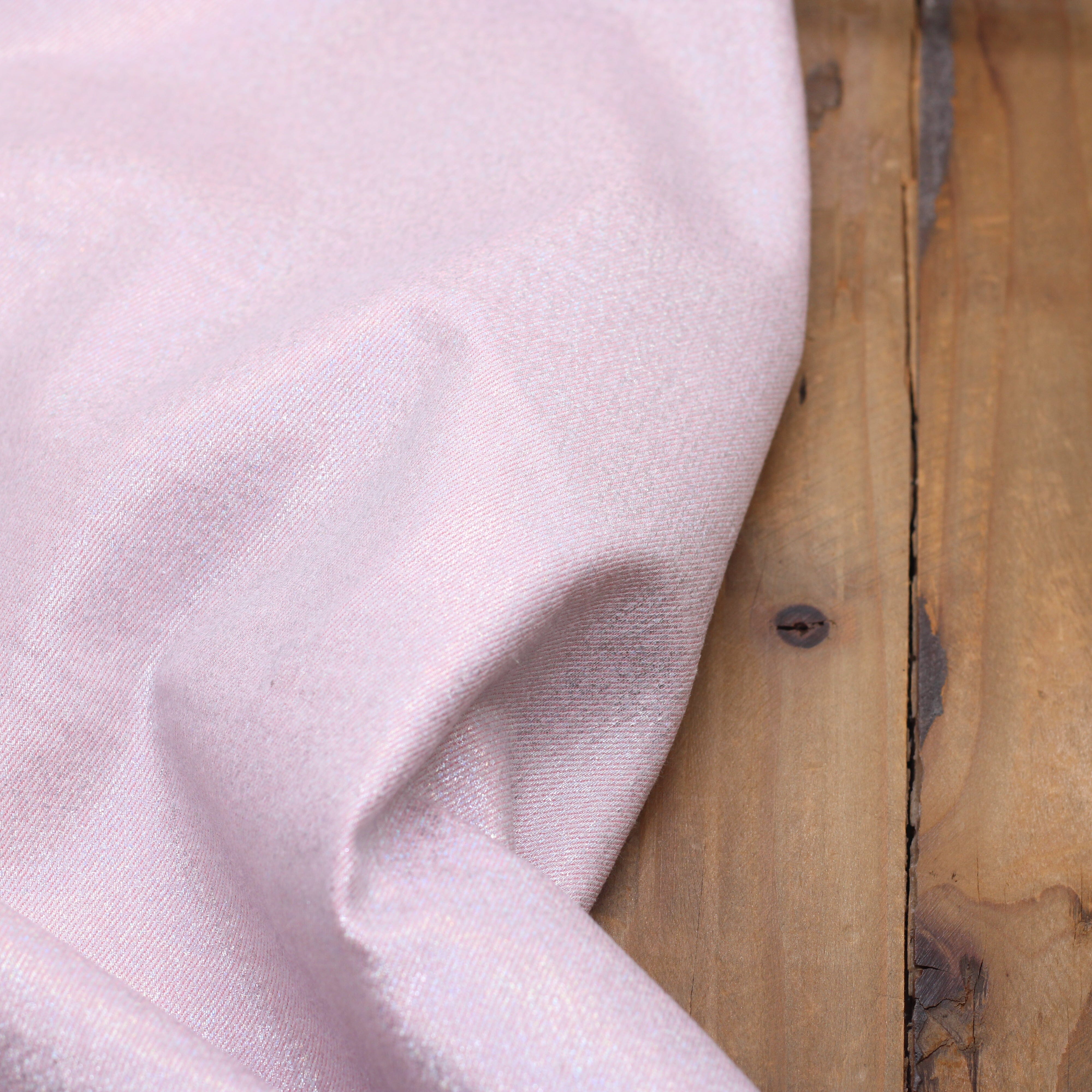 Tissu Jean Stretch irisé 9oz- Baby rose (Vendu x10cm) Tissus Sélection Gaspard & Léonie | Gaspard et Léonie Tissus en ligne et Mercerie à Toulouse