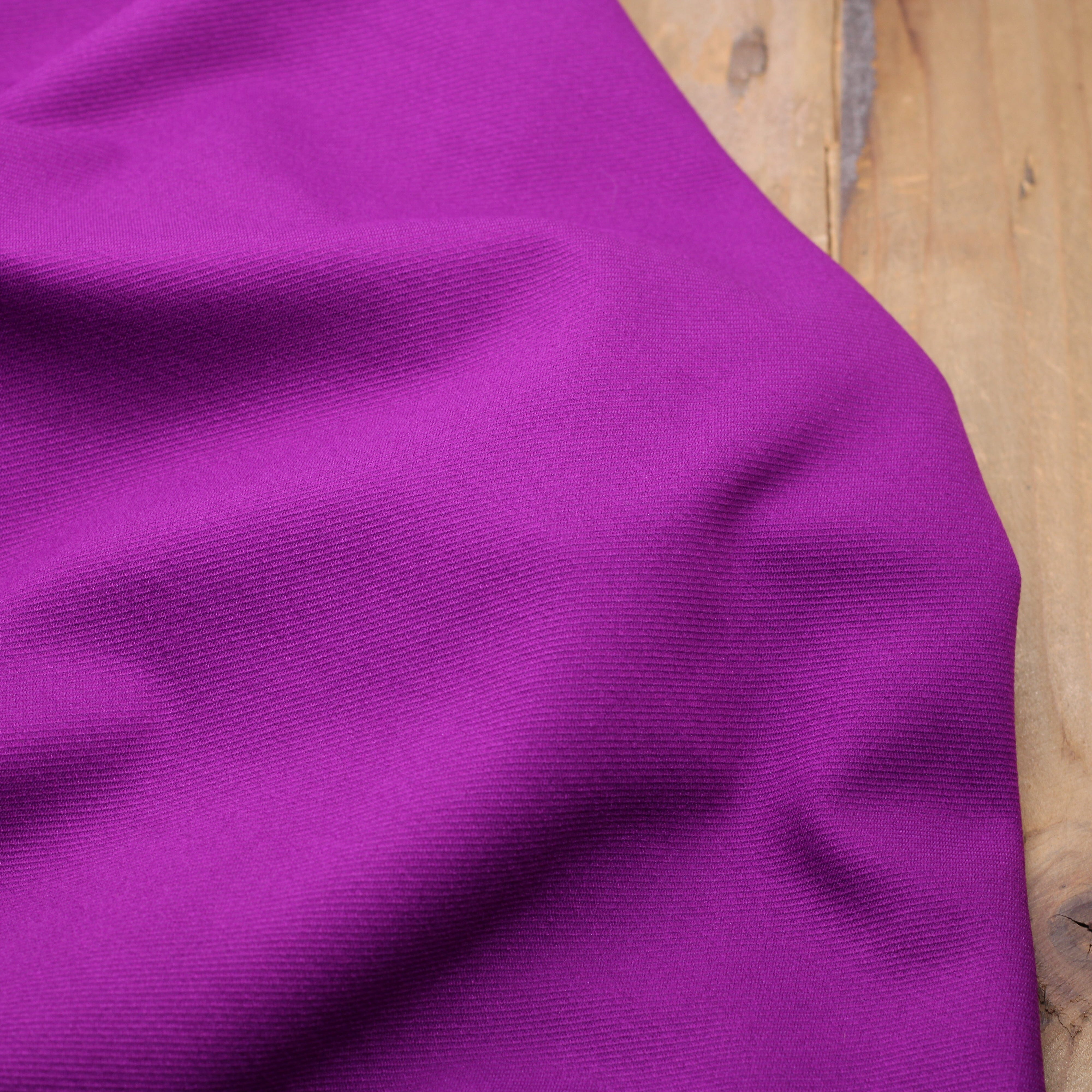 Tissu Jersey Milano Twill uni - Violet (Vendu x10cm) Tissus L'atelier de Gaspard et Léonie | Gaspard et Léonie Tissus en ligne et Mercerie à Toulouse