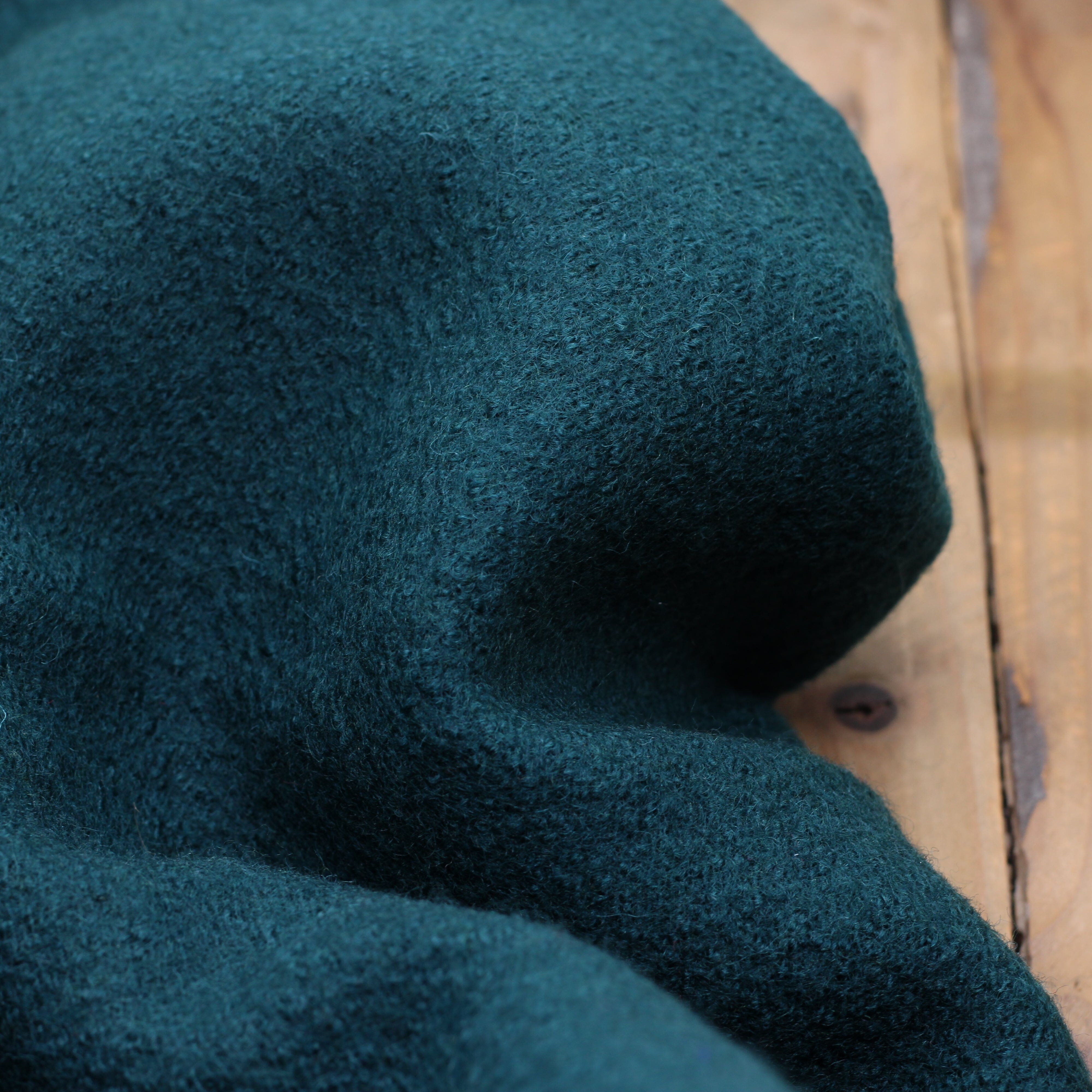 Tissu Laine Manteaux - Vert canard (Vendu x10cm) Tissus Sélection Gaspard & Léonie | Gaspard et Léonie Tissus en ligne et Mercerie à Toulouse