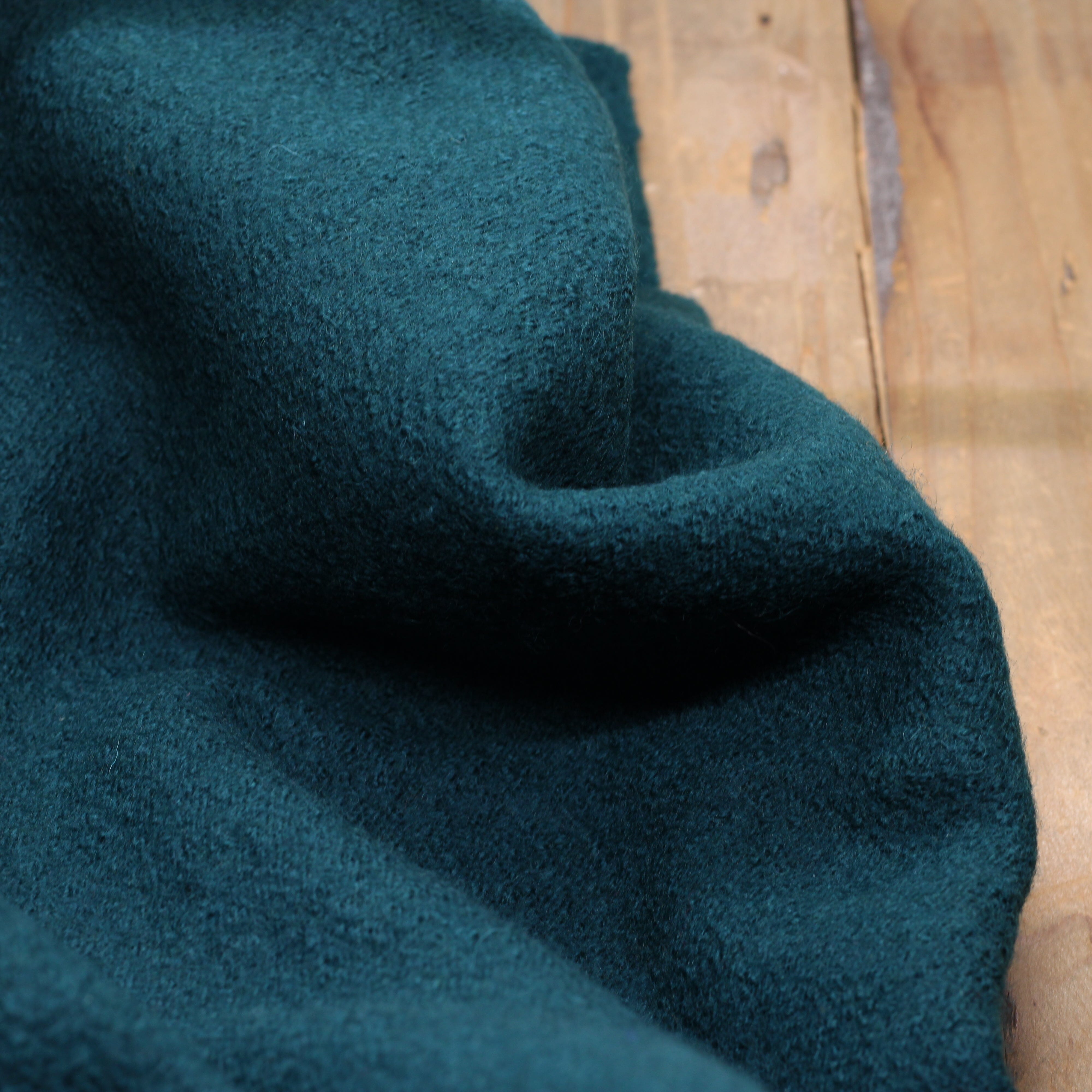 Tissu Laine Manteaux - Vert canard (Vendu x10cm) Tissus Sélection Gaspard & Léonie | Gaspard et Léonie Tissus en ligne et Mercerie à Toulouse