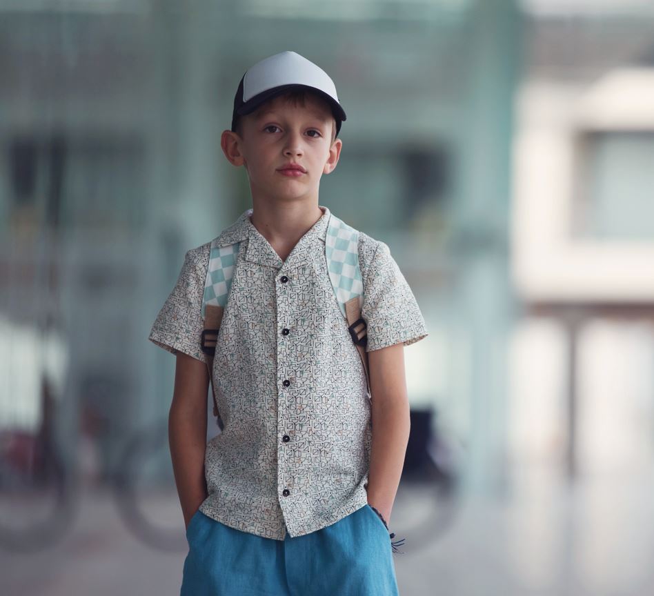 Tissu Lin Viscose - SHAPED CHAOS - Blanc cassé See You At Six (Vendu x10cm Tissus SEE YOU AT SIX | Gaspard et Léonie Tissus en ligne et Mercerie à Toulouse