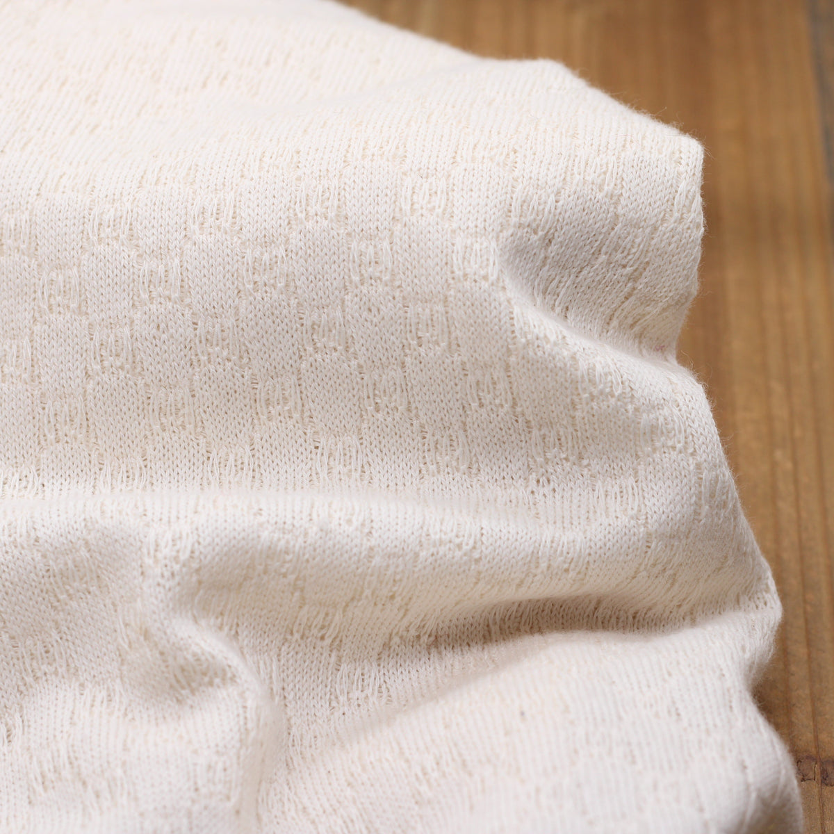 Tissu Maille tricot Jacquard - MILA - Ecru Clair (Vendu x10cm) Tissus Sélection Gaspard & Léonie | Gaspard et Léonie Tissus en ligne et Mercerie à Toulouse