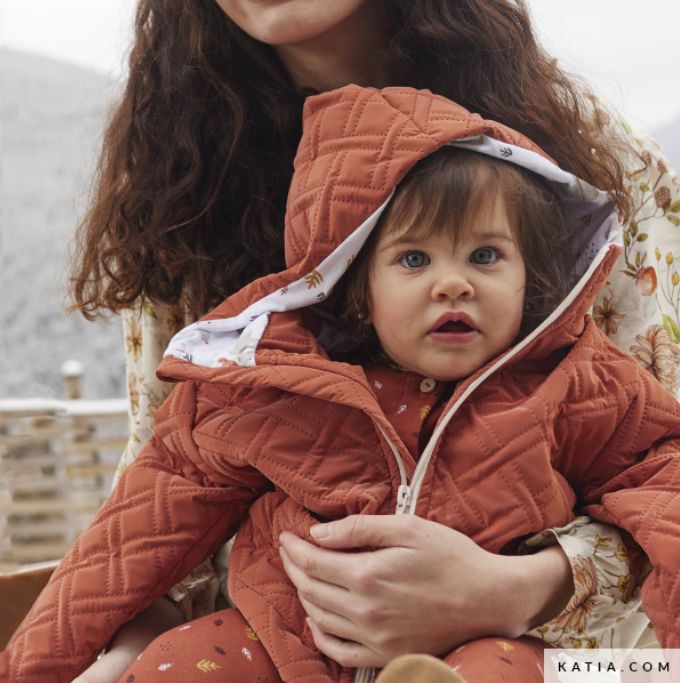 Tissu Matelassé - Rust (Vendu x10cm) Tissus KATIA | Gaspard et Léonie Tissus en ligne et Mercerie à Toulouse