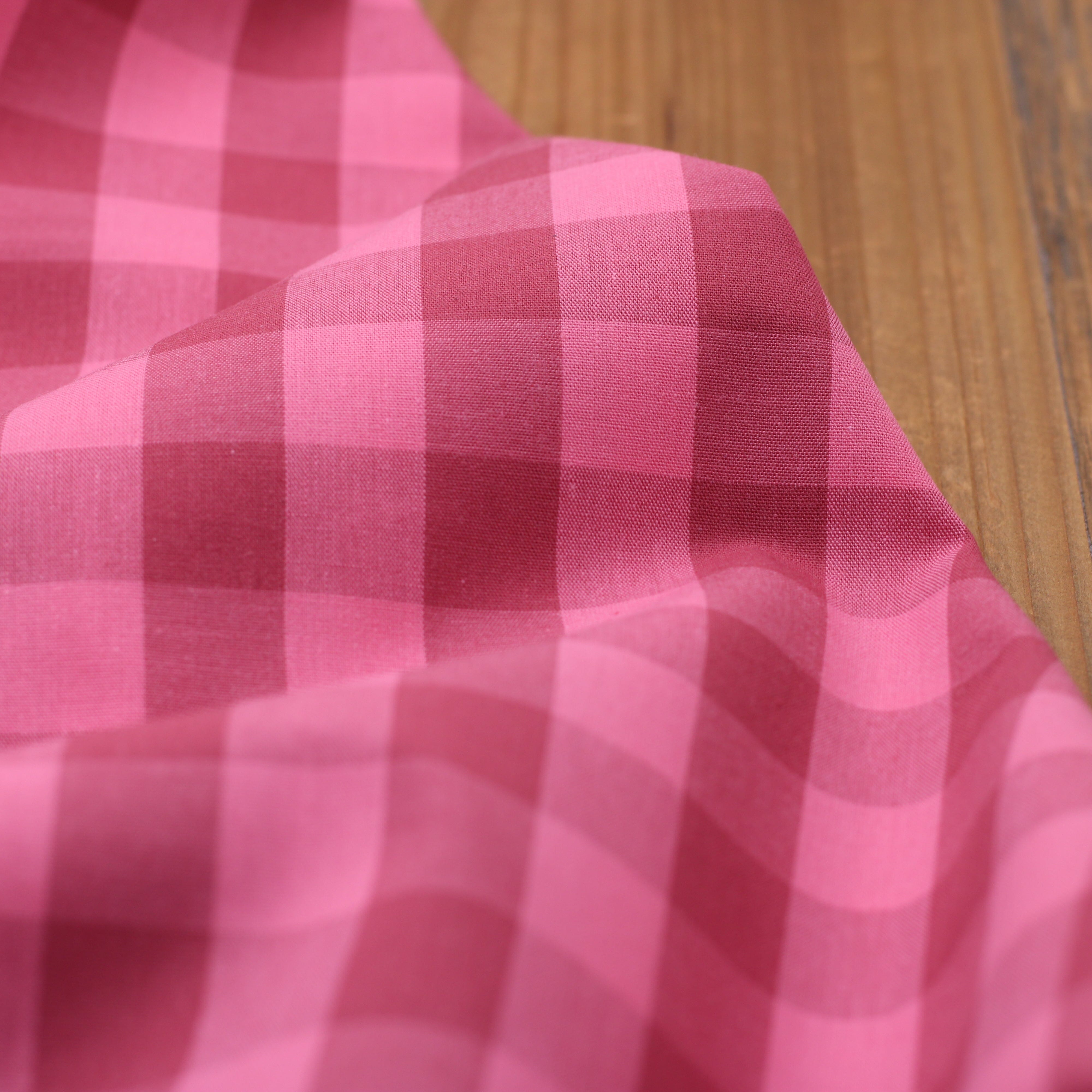 Tissu popeline de coton VICHY - Rose/Vieux rose (Vendu x10cm) Tissus Sélection Gaspard & Léonie | Gaspard et Léonie Tissus en ligne et Mercerie à Toulouse