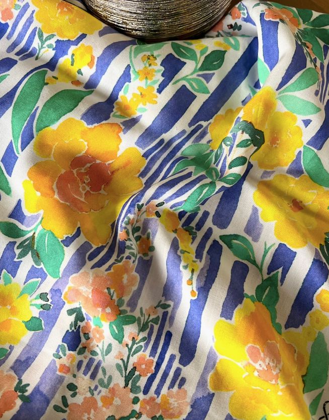 Tissu Popeline de Viscose - SANTI (Vendu x10cm) Tissus MY DRESS MADE | Gaspard et Léonie Tissus en ligne et Mercerie à Toulouse