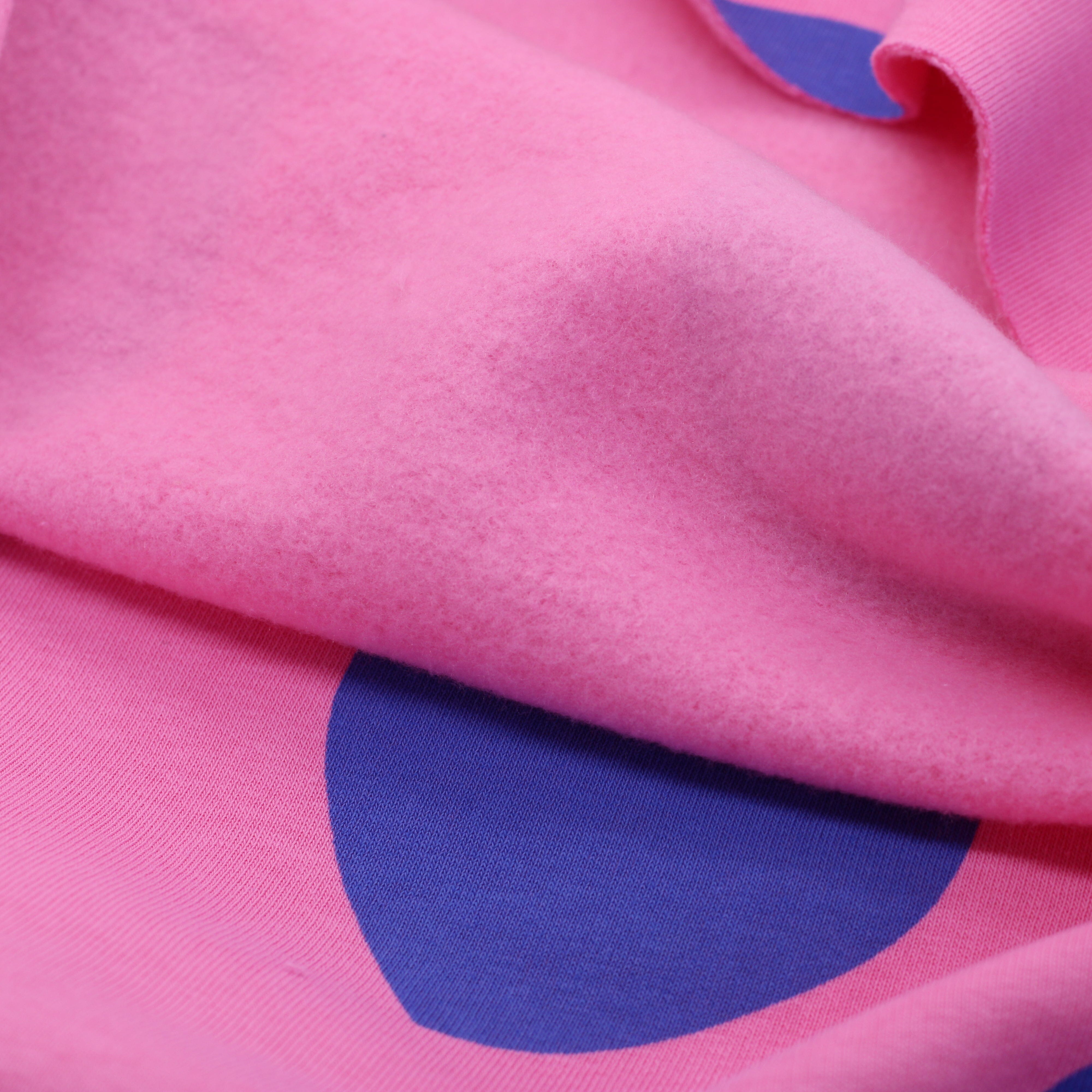 Tissu Sweat Coeurs Bleus - Rose (Vendu x10cm) Tissus Sélection Gaspard & Léonie | Gaspard et Léonie Tissus en ligne et Mercerie à Toulouse