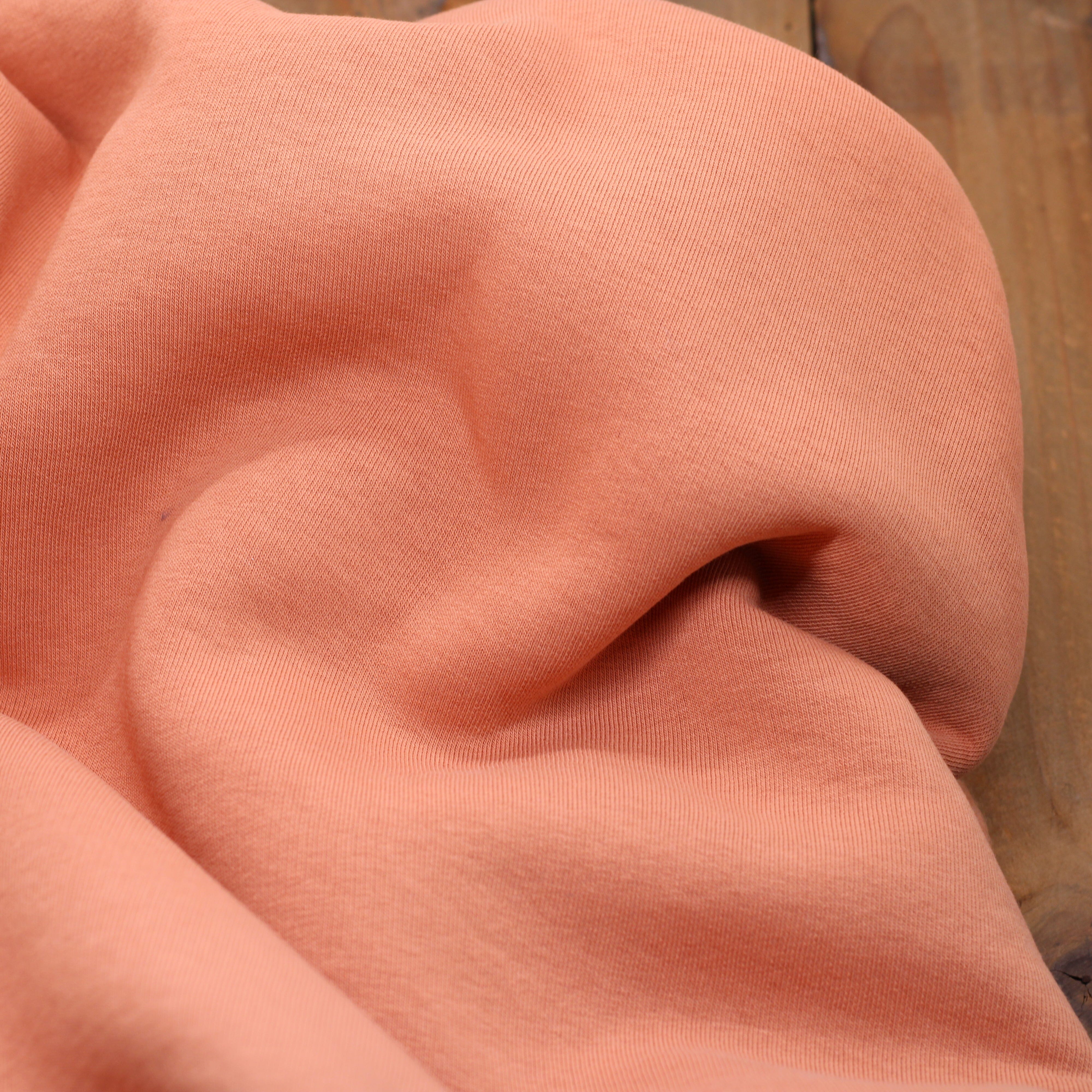 Tissu Sweat / Jogging - Pêche (Vendu x10cm) Tissus Sélection Gaspard & Léonie | Gaspard et Léonie Tissus en ligne et Mercerie à Toulouse