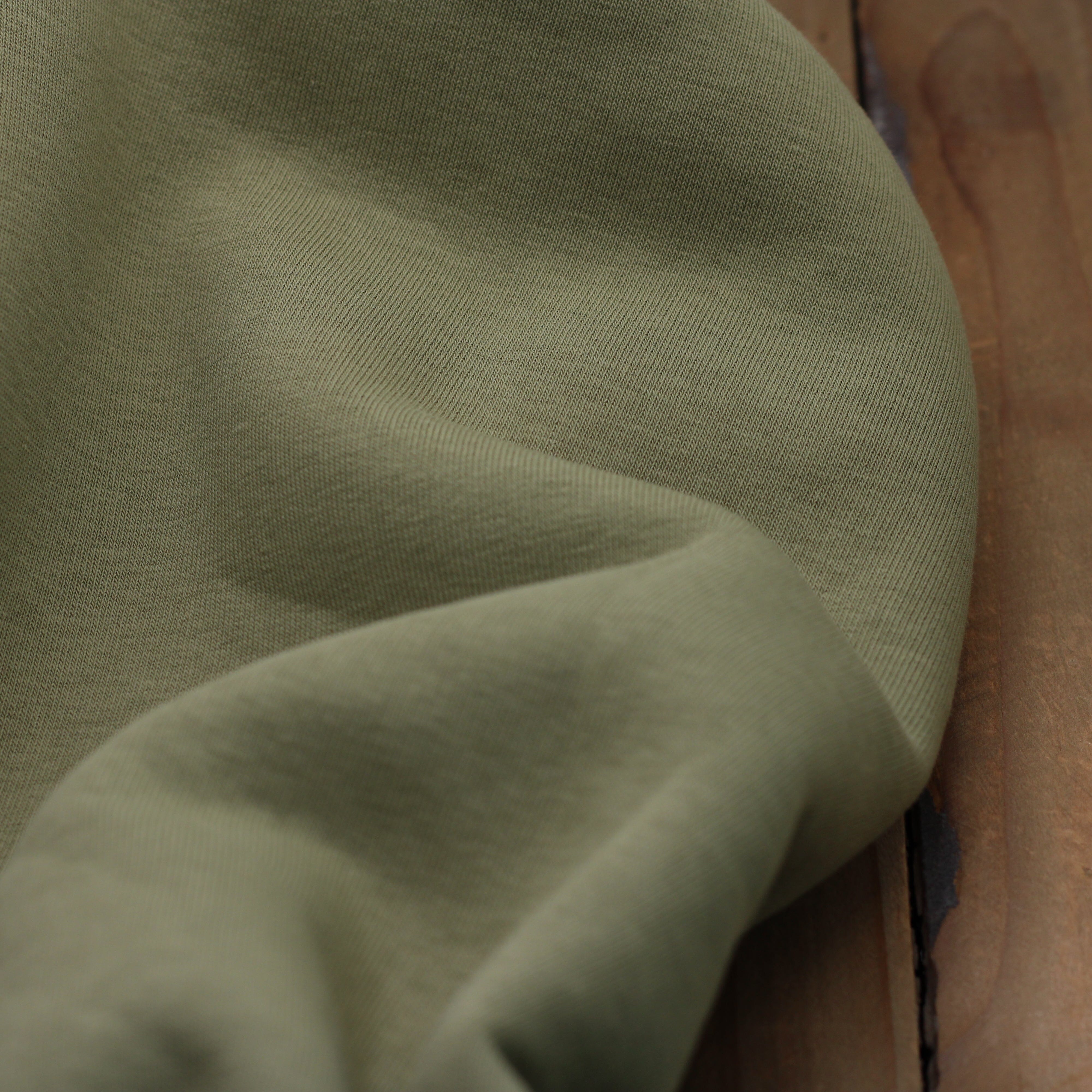 Tissu Sweat / Jogging - Vert KAKI (Vendu x10cm) Tissus Sélection Gaspard & Léonie | Gaspard et Léonie Tissus en ligne et Mercerie à Toulouse