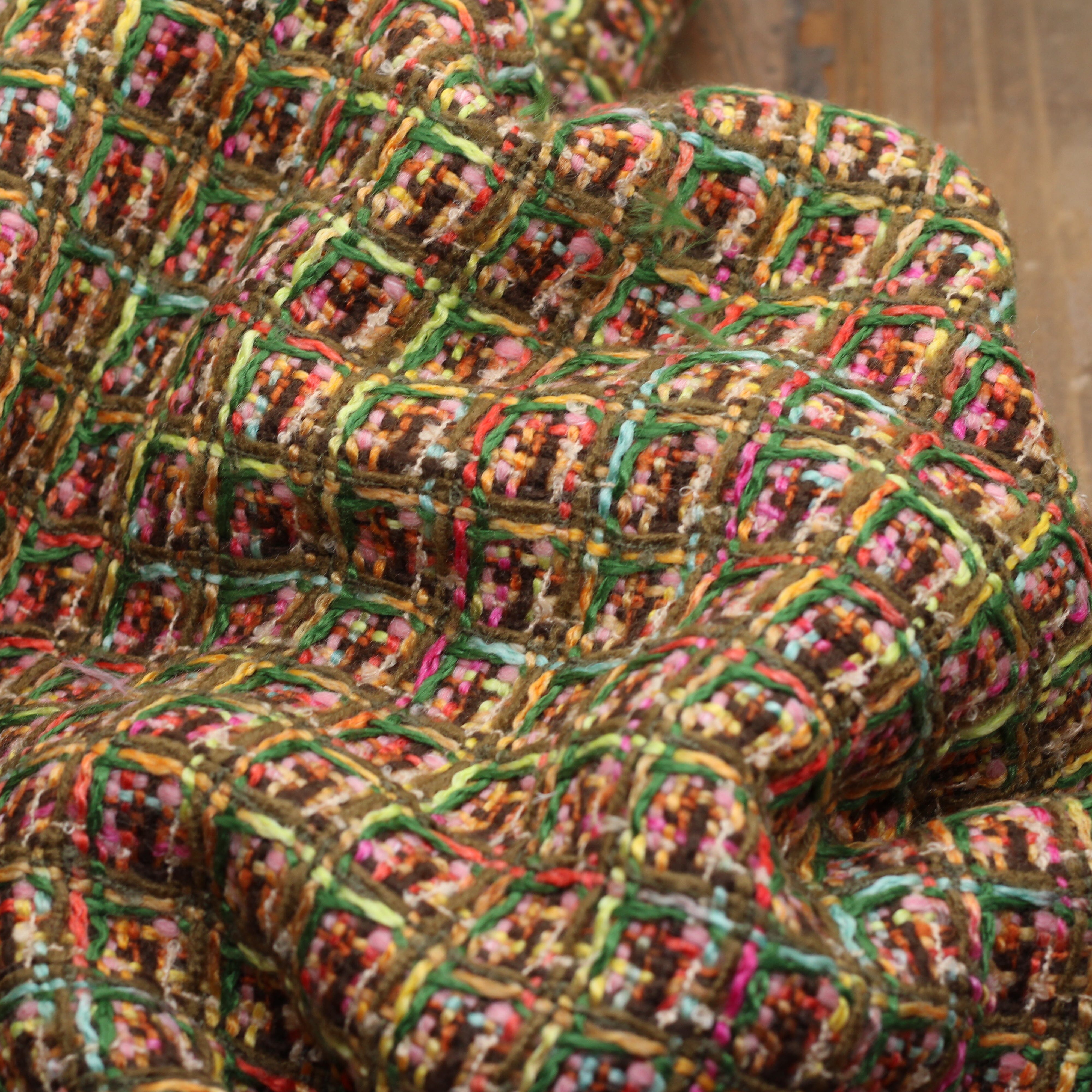 Tissu Tweed - BROOKLYN - Vert (Vendu x10cm) Tissus KATIA | Gaspard et Léonie Tissus en ligne et Mercerie à Toulouse