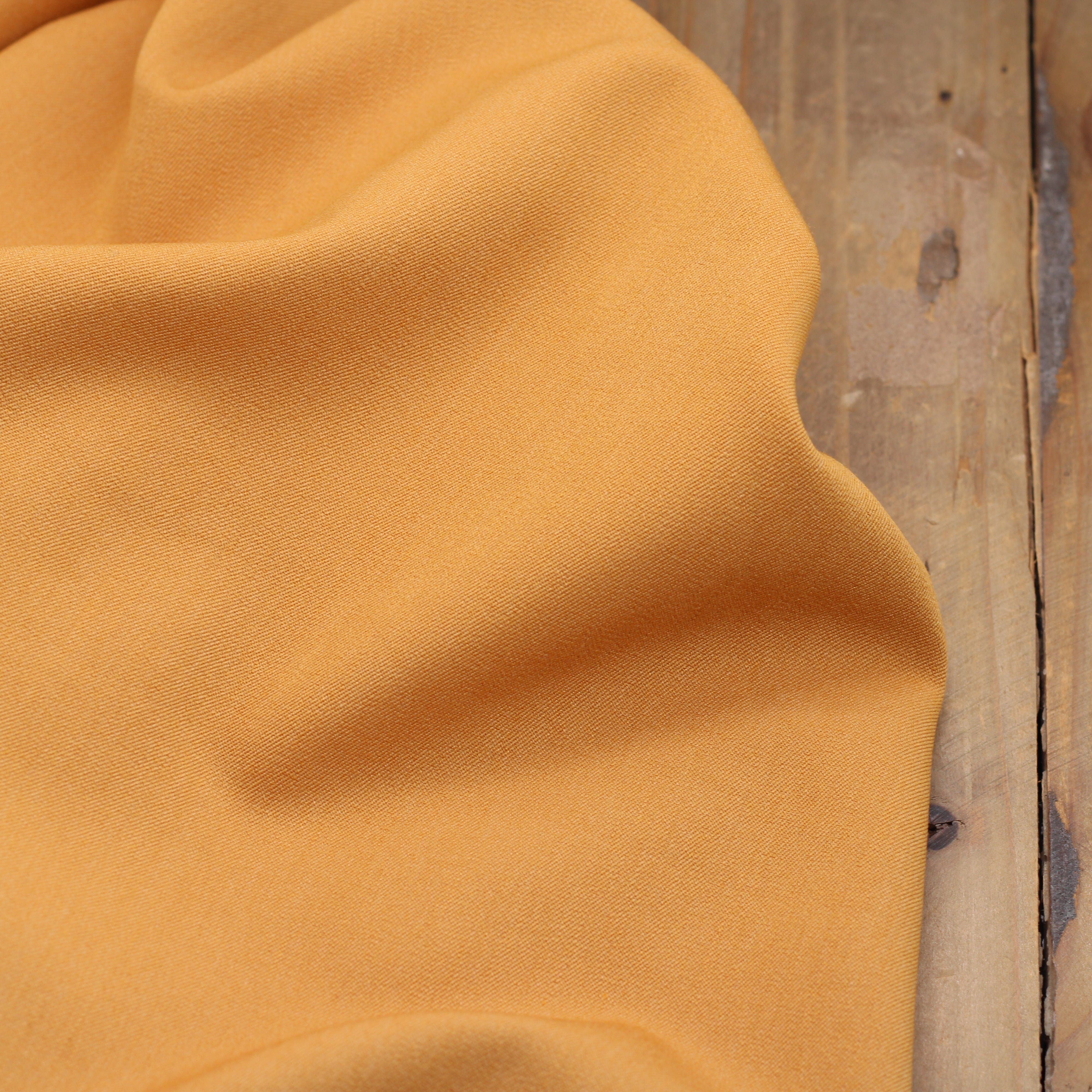Tissu Twill Uni Stretch- Ocre (Vendu x10cm) Tissus Sélection Gaspard & Léonie | Gaspard et Léonie Tissus en ligne et Mercerie à Toulouse