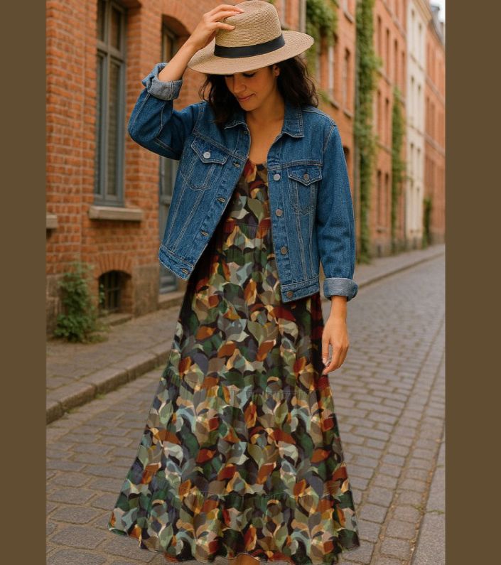 Tissu Viscose - ANTHEA- Noir/vert (Vendu par 10cm) Tissus Sélection Gaspard & Léonie | Gaspard et Léonie Tissus en ligne et Mercerie à Toulouse