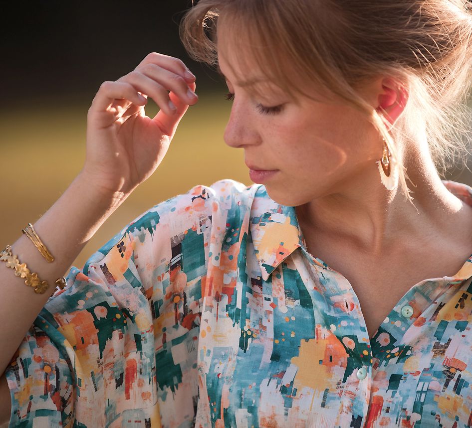 Tissu Viscose - CITY JOY - SEE YOU AT SIX (Vendu x10cm) Tissus SEE YOU AT SIX | Gaspard et Léonie Tissus en ligne et Mercerie à Toulouse