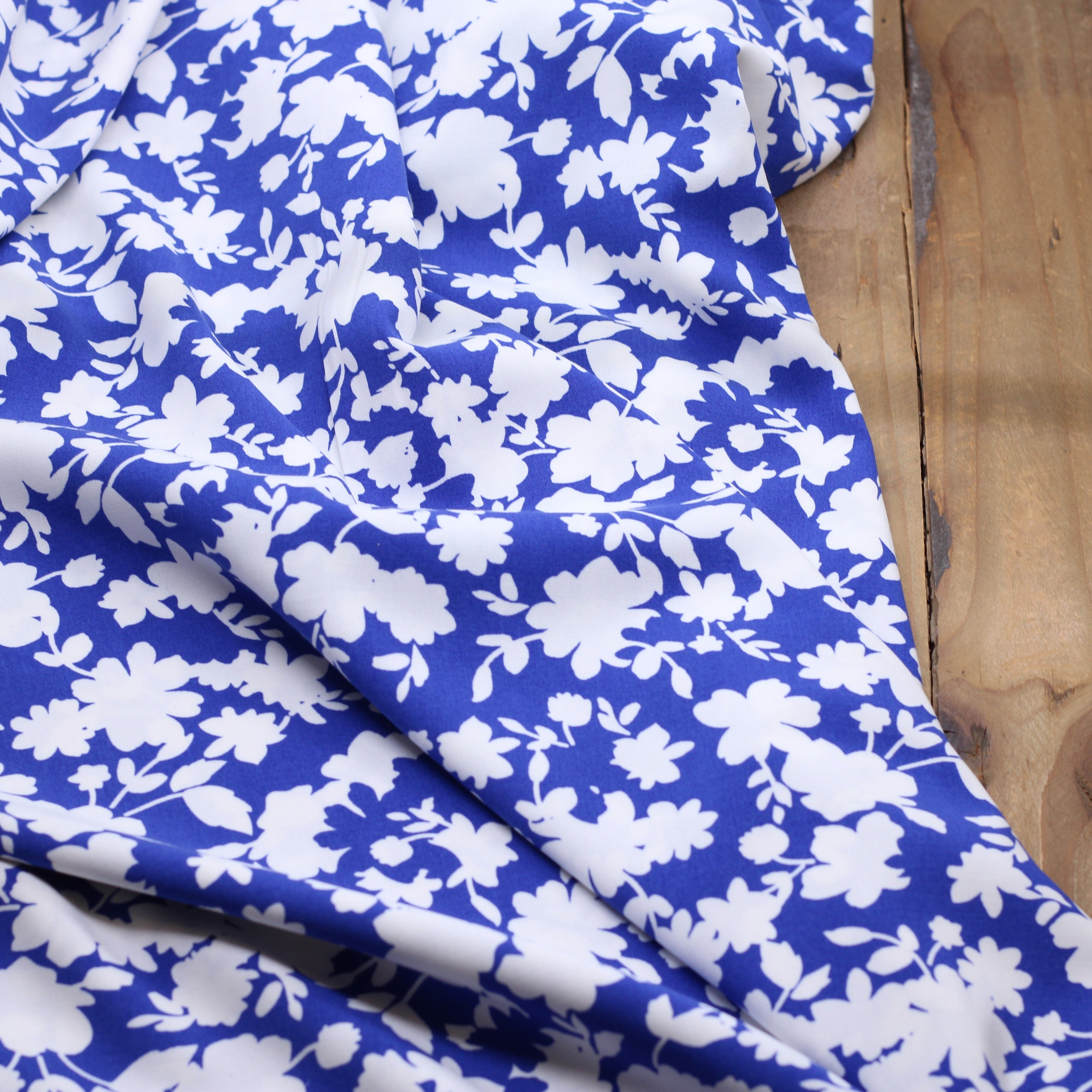 Tissu Viscose Stretch PENY - Cobalt (Vendu x10cm) Tissus Sélection Gaspard & Léonie | Gaspard et Léonie Tissus en ligne et Mercerie à Toulouse