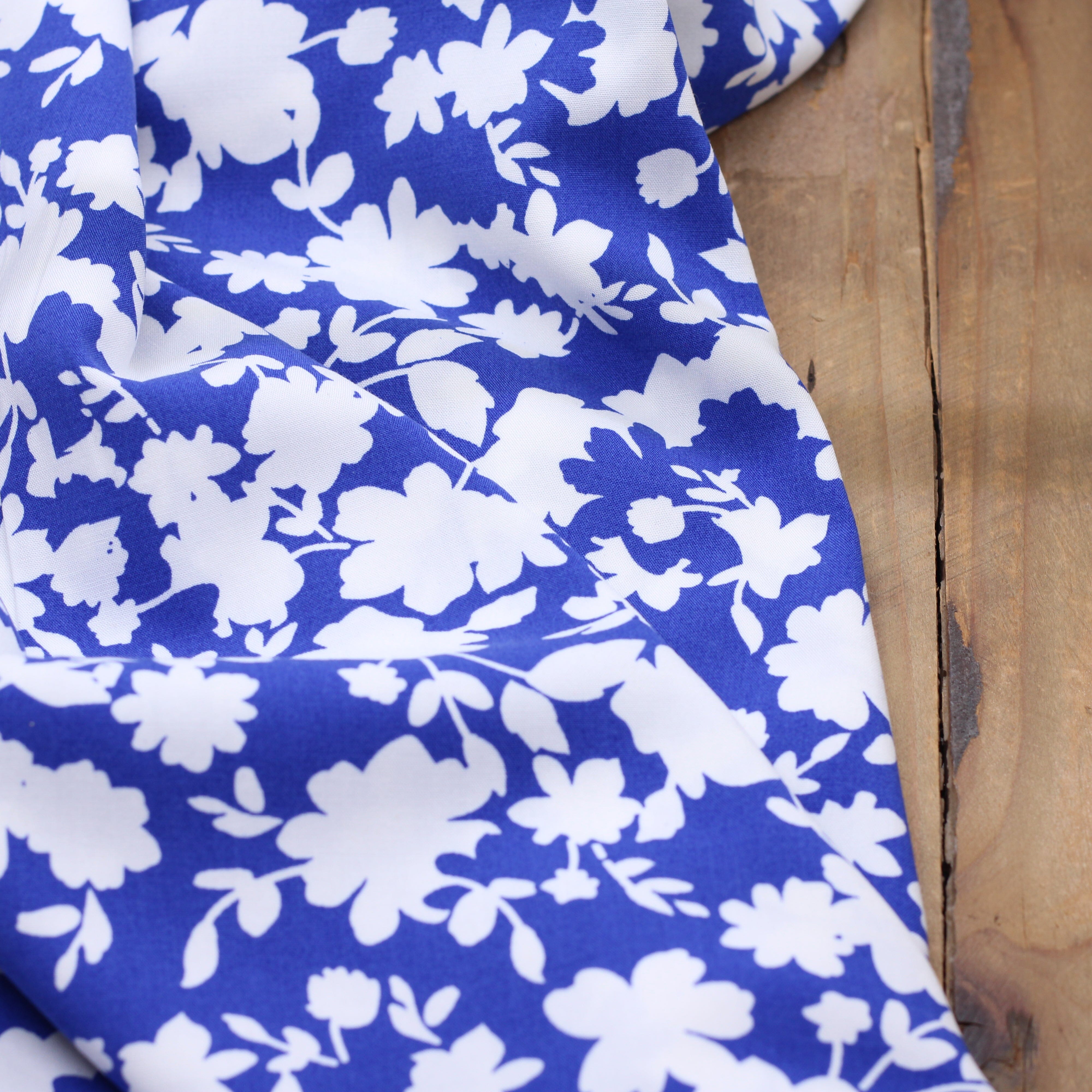 Tissu Viscose Stretch PENY - Cobalt (Vendu x10cm) Tissus Sélection Gaspard & Léonie | Gaspard et Léonie Tissus en ligne et Mercerie à Toulouse