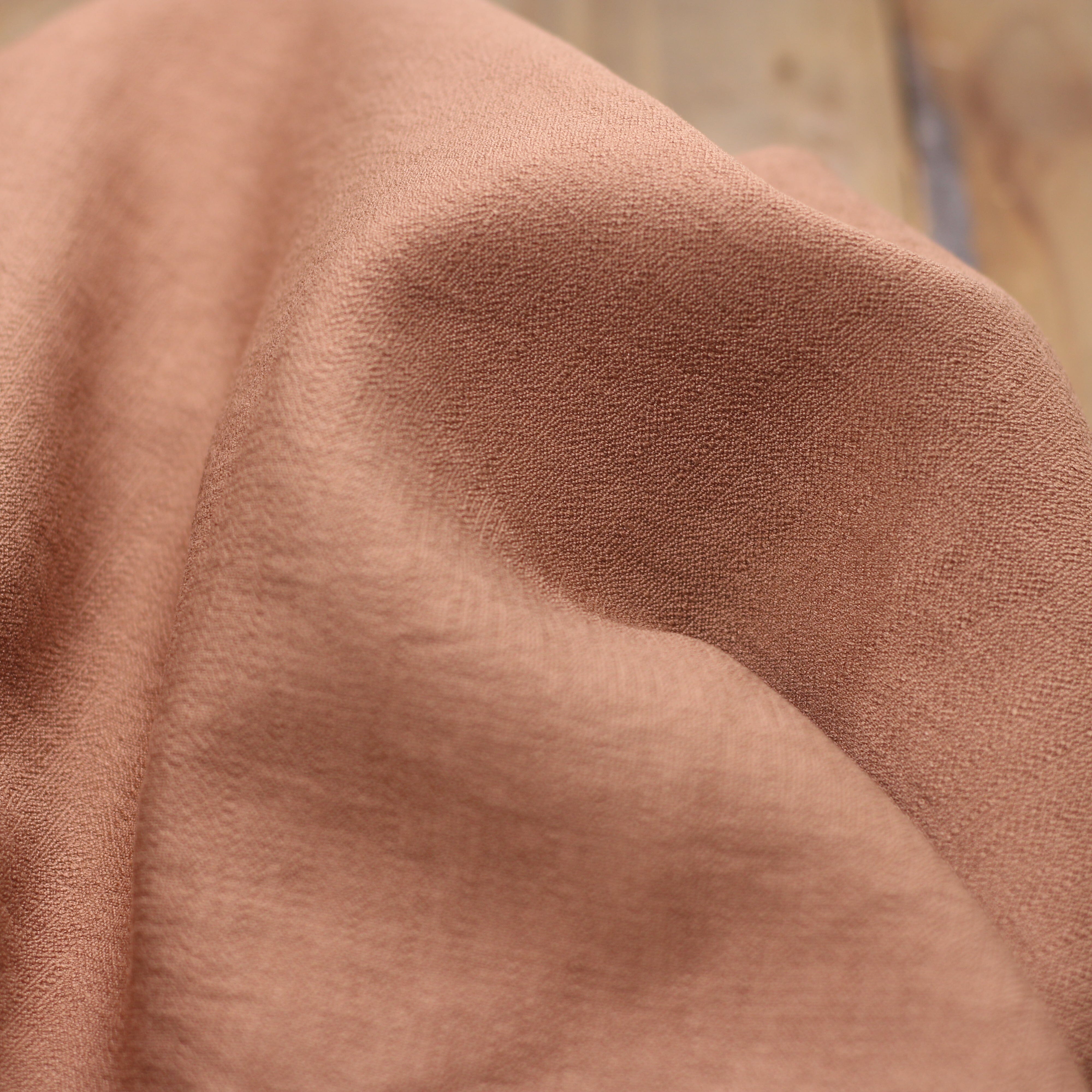 Tissu Viscose Texturé Uni - Moka (Vendu x10cm) Tissus Sélection Gaspard & Léonie | Gaspard et Léonie Tissus en ligne et Mercerie à Toulouse