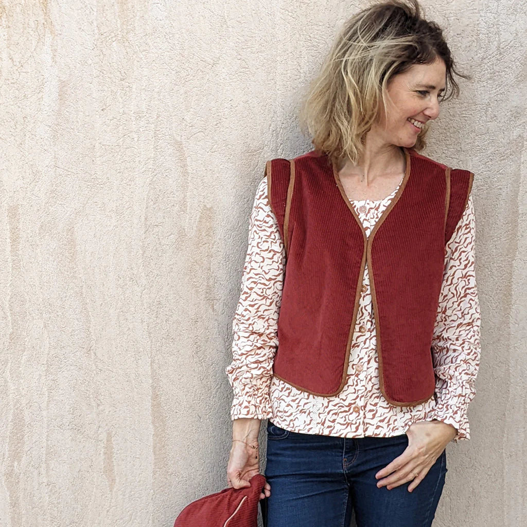 Veste et Gilet CRUSH - Patron de couture pochette - SUPER BISON Patron de couture SUPER BISON | Gaspard et Léonie Tissus en ligne et Mercerie à Toulouse