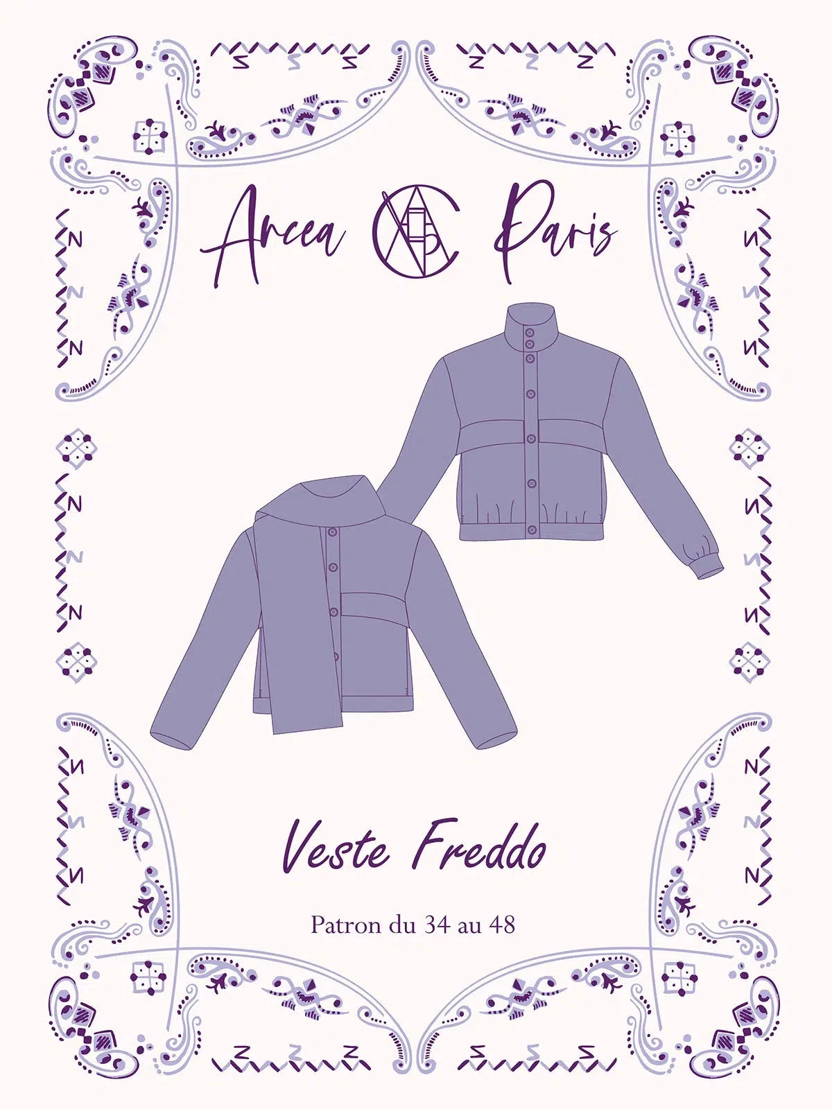 Veste FREDDO - Patron de couture Pochette - ANCEA PARIS Patron de couture ANCEA PARIS | Gaspard et Léonie Tissus en ligne et Mercerie à Toulouse
