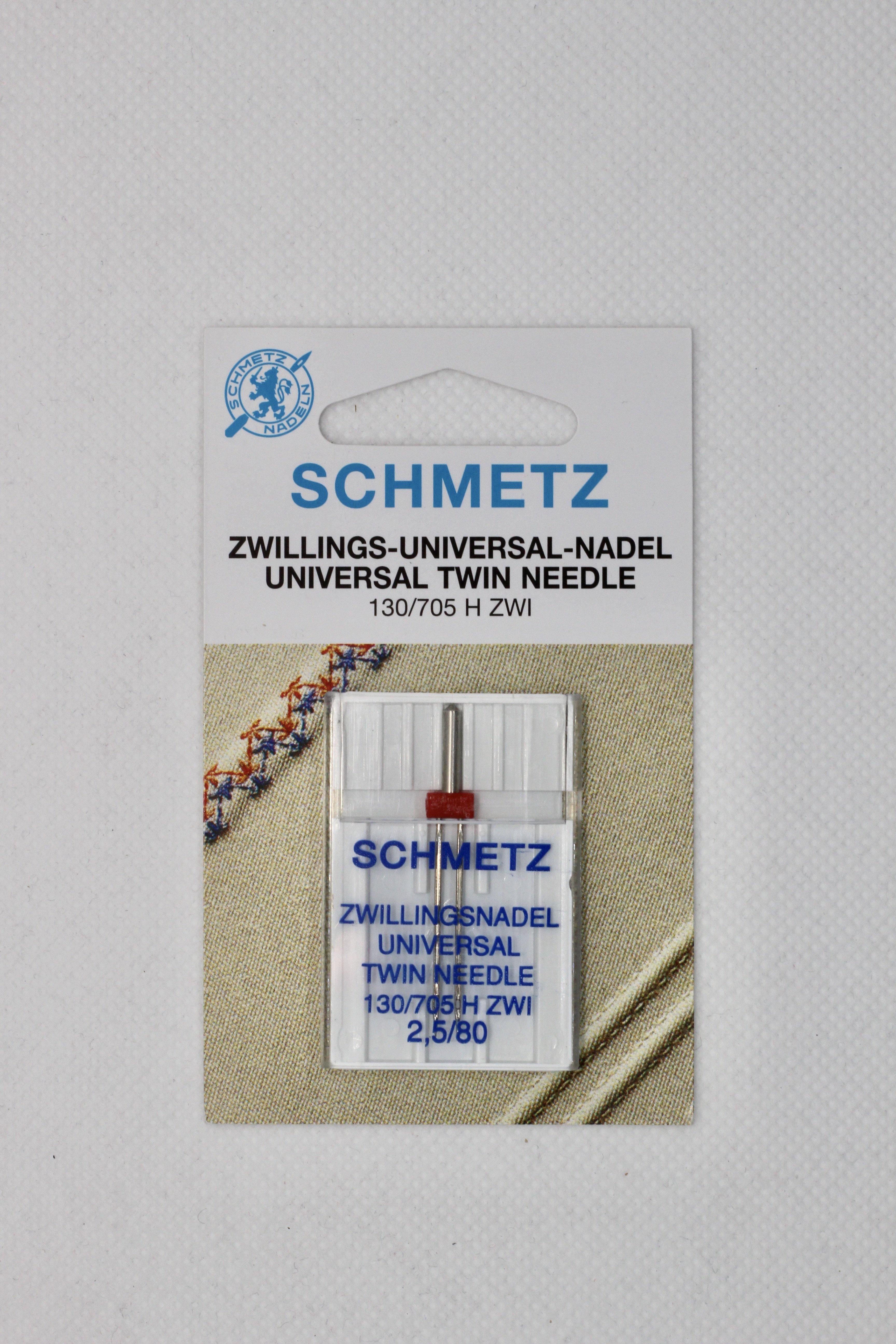 Aiguille double pour machine à coudre 2,5 N°80 - L'atelier de Gaspard et Léonie