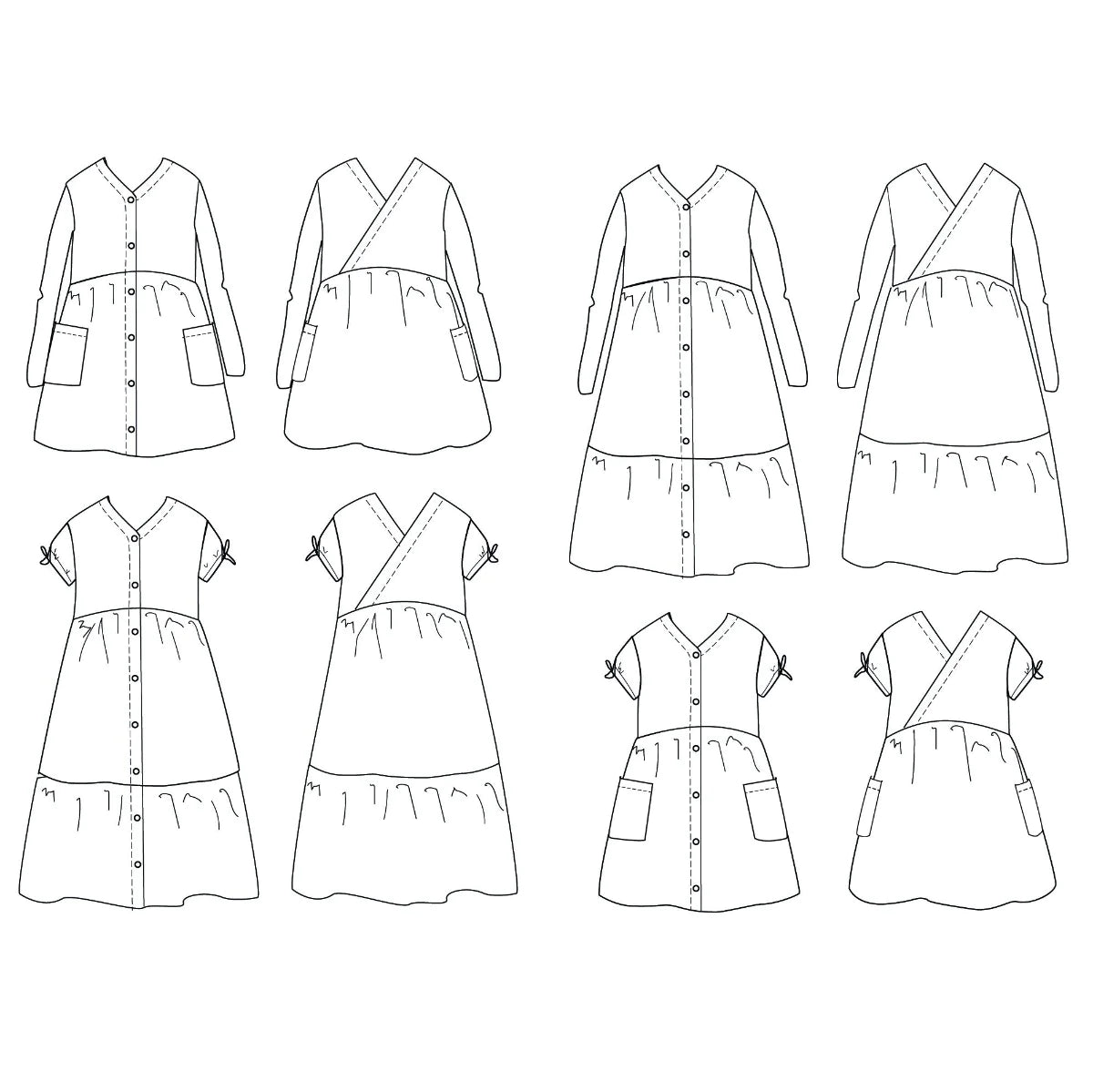 ANNA Robe patron de couture pochette - IKATEE Patron de couture Ikatee | Gaspard et Léonie Tissus en ligne et Mercerie à Toulouse