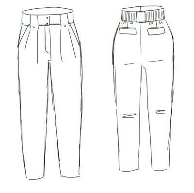 BELEM pantalon patron de couture pochette Patron de couture MAISON FAUVE | Gaspard et Léonie Tissus Mercerie Toulouse