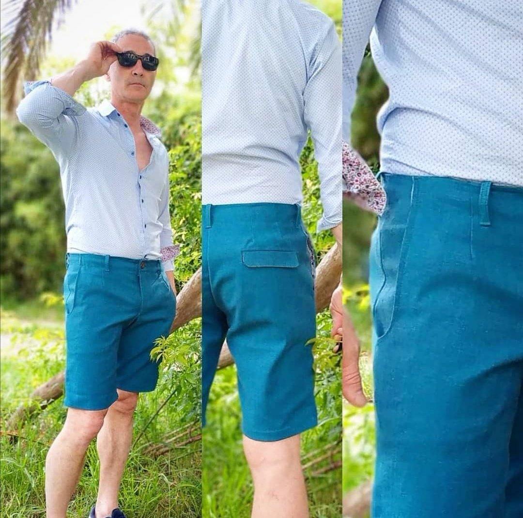 Bermuda LE PLAY-BOY Patron de couture pochette - L'atelier de Gaspard et Léonie