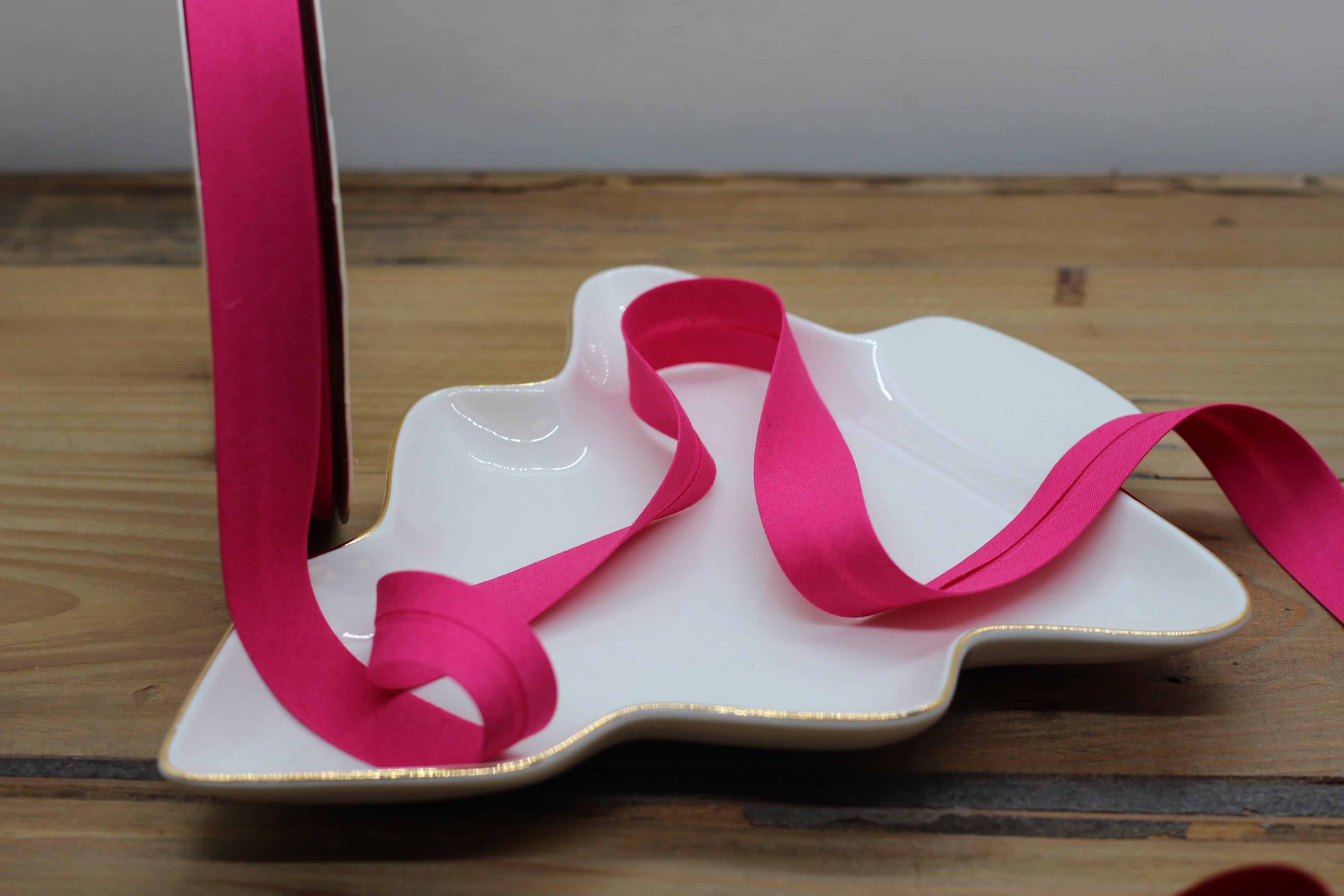 Biais Stretch fuchsia 18mm Col:35 - L'atelier de Gaspard et Léonie