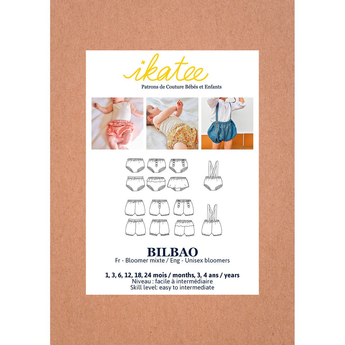 Bloomer BILBAO patron de couture pochette - IKATEE Patron de couture Ikatee | Gaspard et Léonie Tissus en ligne et Mercerie à Toulouse