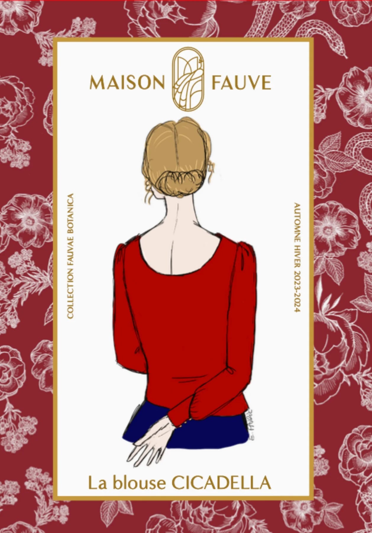 Blouse CICADELLA patron de couture pochette - MAISON FAUVE Patron de couture MAISON FAUVE | Gaspard et Léonie Tissus en ligne et Mercerie à Toulouse