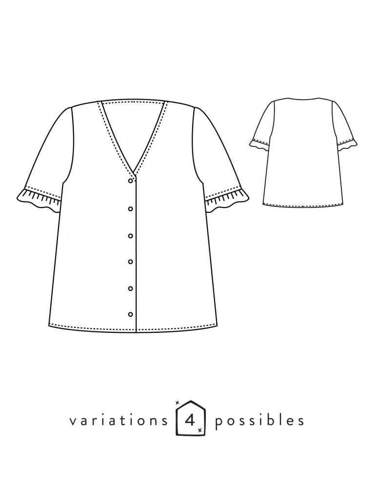 Patron de Couture SCAMMIT - Zoé | Gaspard et Léonie Tissus Mercerie Toulouse