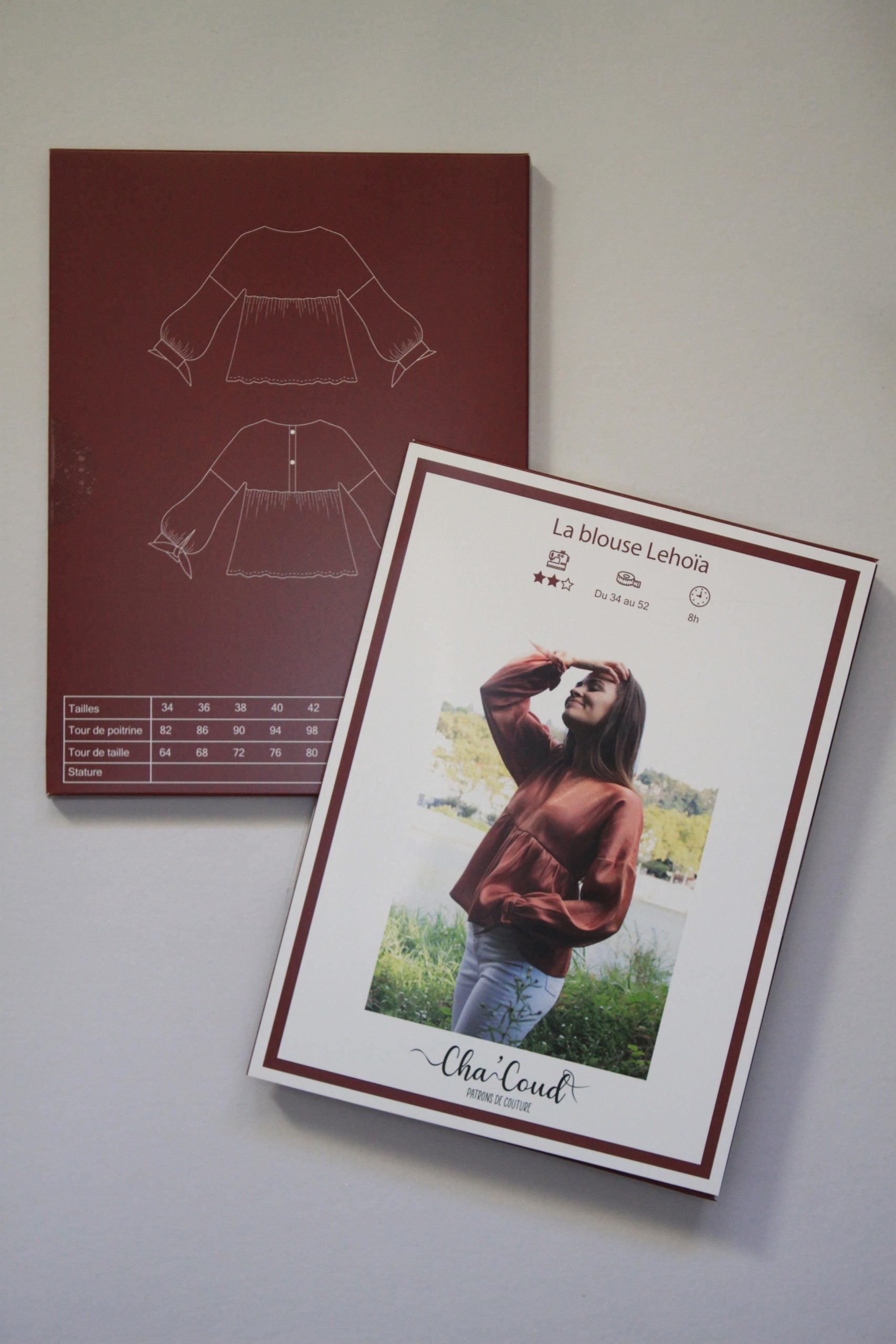 Blouse LEHOIA Femme - Patron de couture pochette - CHA'COUD Patron de couture Cha'Coud | Gaspard et Léonie Tissus en ligne et Mercerie à Toulouse