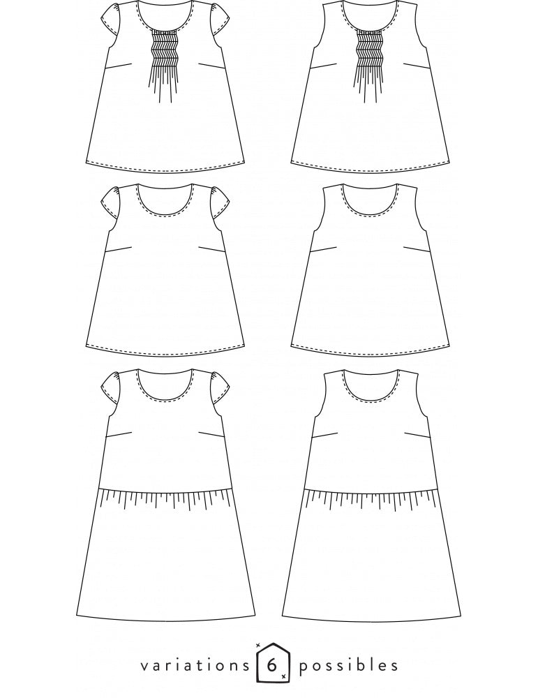 Blouse ou Robe femme BARCELONA Patron de couture pochette - Atelier SCÄMMIT Patron de couture ATELIER SCÄMMIT | Gaspard et Léonie Tissus en ligne et Mercerie à Toulouse