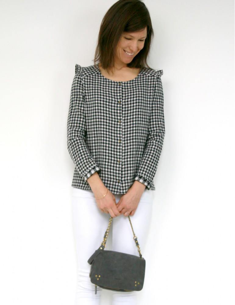 Blouse ou Robe femme VERTIGE Patron de couture pochette - L'atelier de Gaspard et Léonie