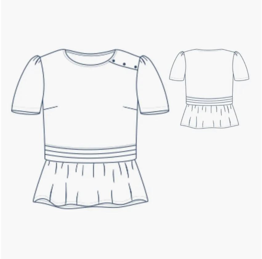 Blouse - REVERIE - Patron de couture pochette - Lise Tailor Patron de couture LISE TAILOR | Gaspard et Léonie Tissus en ligne et Mercerie à Toulouse