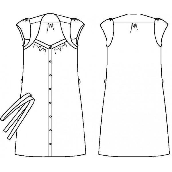 Blouse/Robe CHARLIE Patron de couture pochette - L'atelier de Gaspard et Léonie