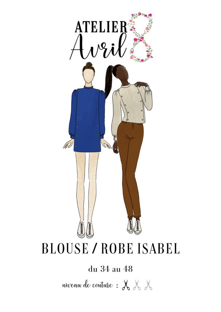 Patron de couture 8 AVRIL ISABEL | Gaspard et Léonie Mercerie Tissus Toulouse