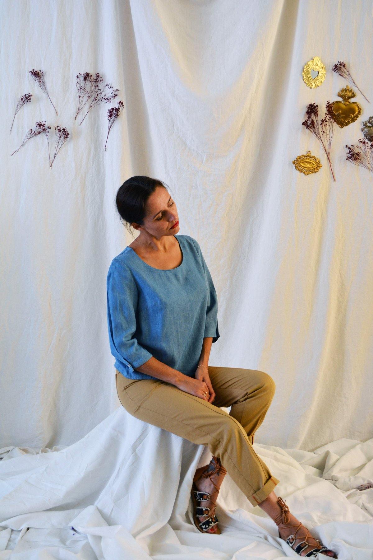 Blouse/Robe NIKI Patron de couture Pochette - L'atelier de Gaspard et Léonie