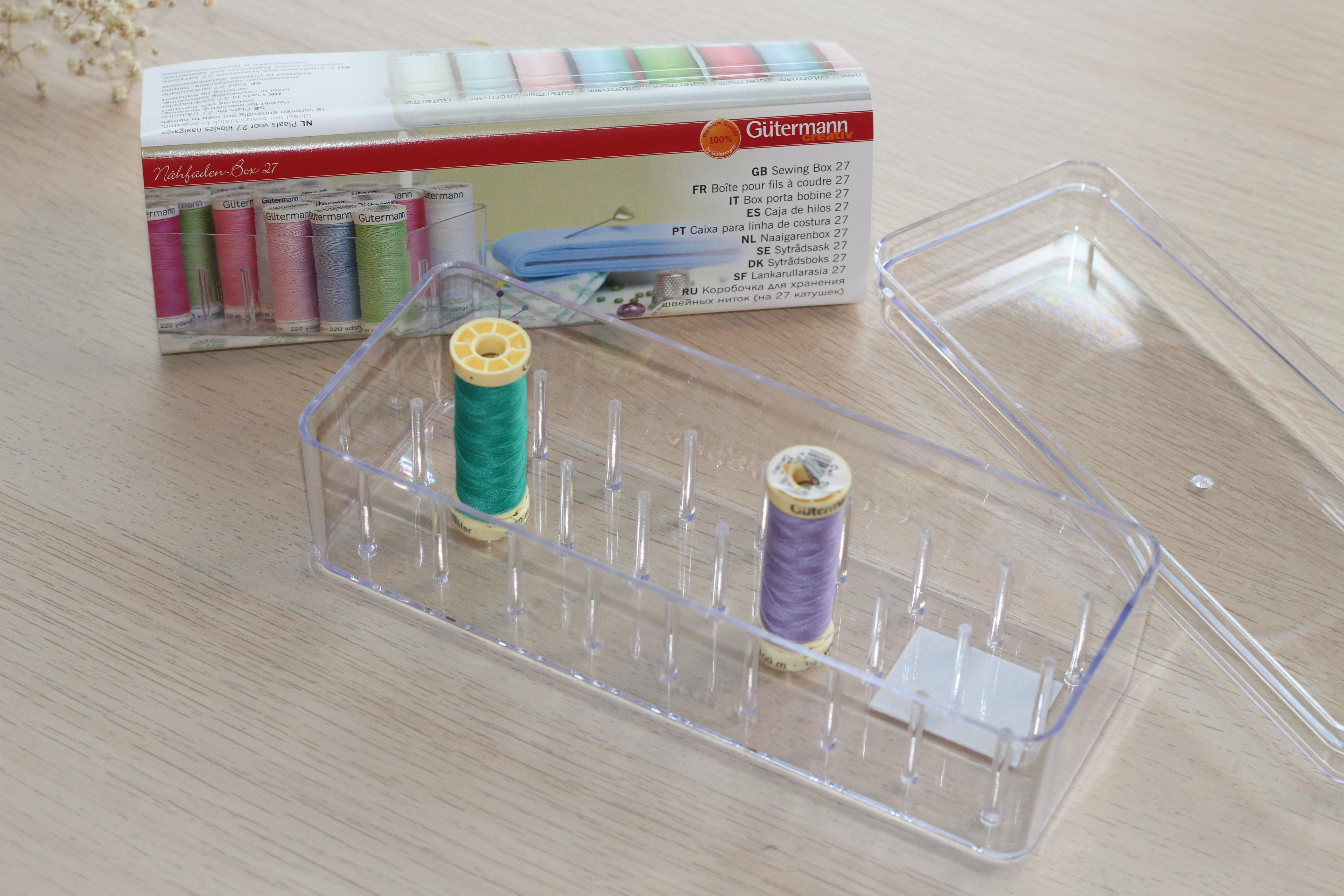 Boîte de rangement pour 27 fils à coudre Gütermann - L'atelier de Gaspard et Léonie