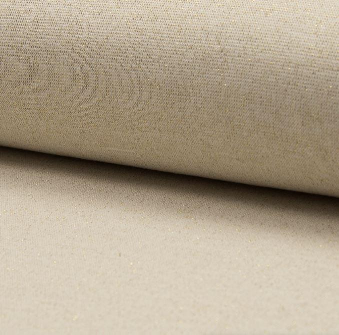 Bord Côte Blanc cassé - Glitter Or (Vendu x10cm) Tissus Sélection Gaspard & Léonie | Gaspard et Léonie Tissus Mercerie Toulouse