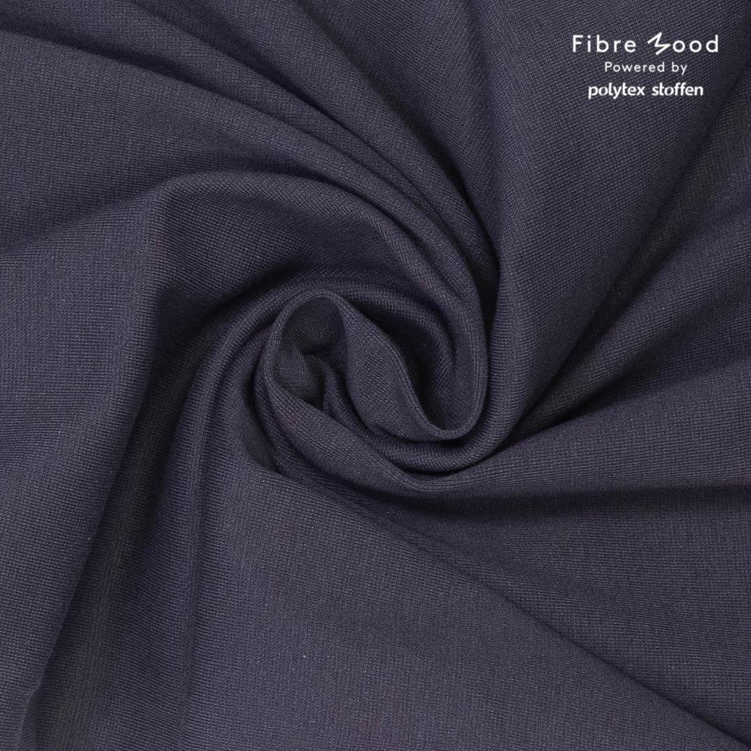 Tissu Bord Côte Gris Anthracite - MABEL (Vendu x10cm) - L'atelier de Gaspard et Léonie