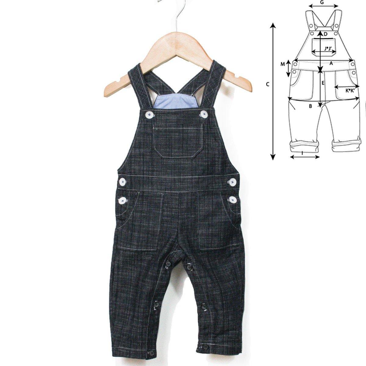 BOSTON Salopette Mixte patron de couture pochette - L'atelier de Gaspard et Léonie