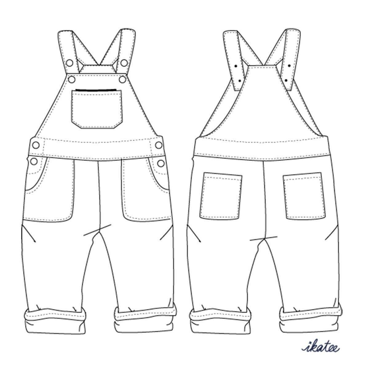 BOSTON Salopette Mixte patron de couture pochette - L'atelier de Gaspard et Léonie