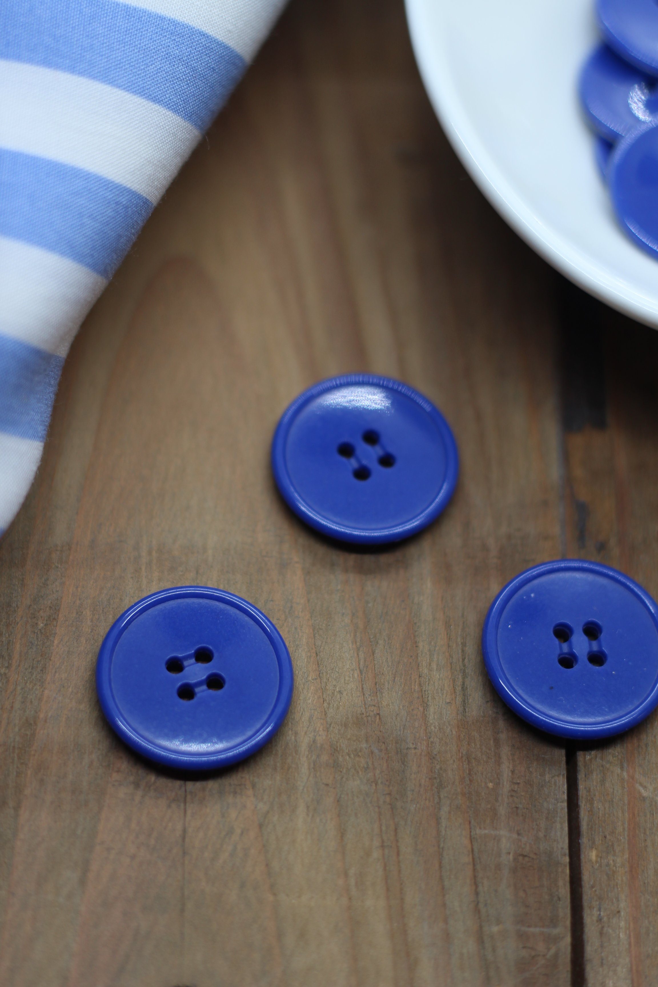 Bouton "Ben" Bleu Mercerie Sélection Gaspard & Léonie | Gaspard et Léonie Tissus Mercerie Toulouse