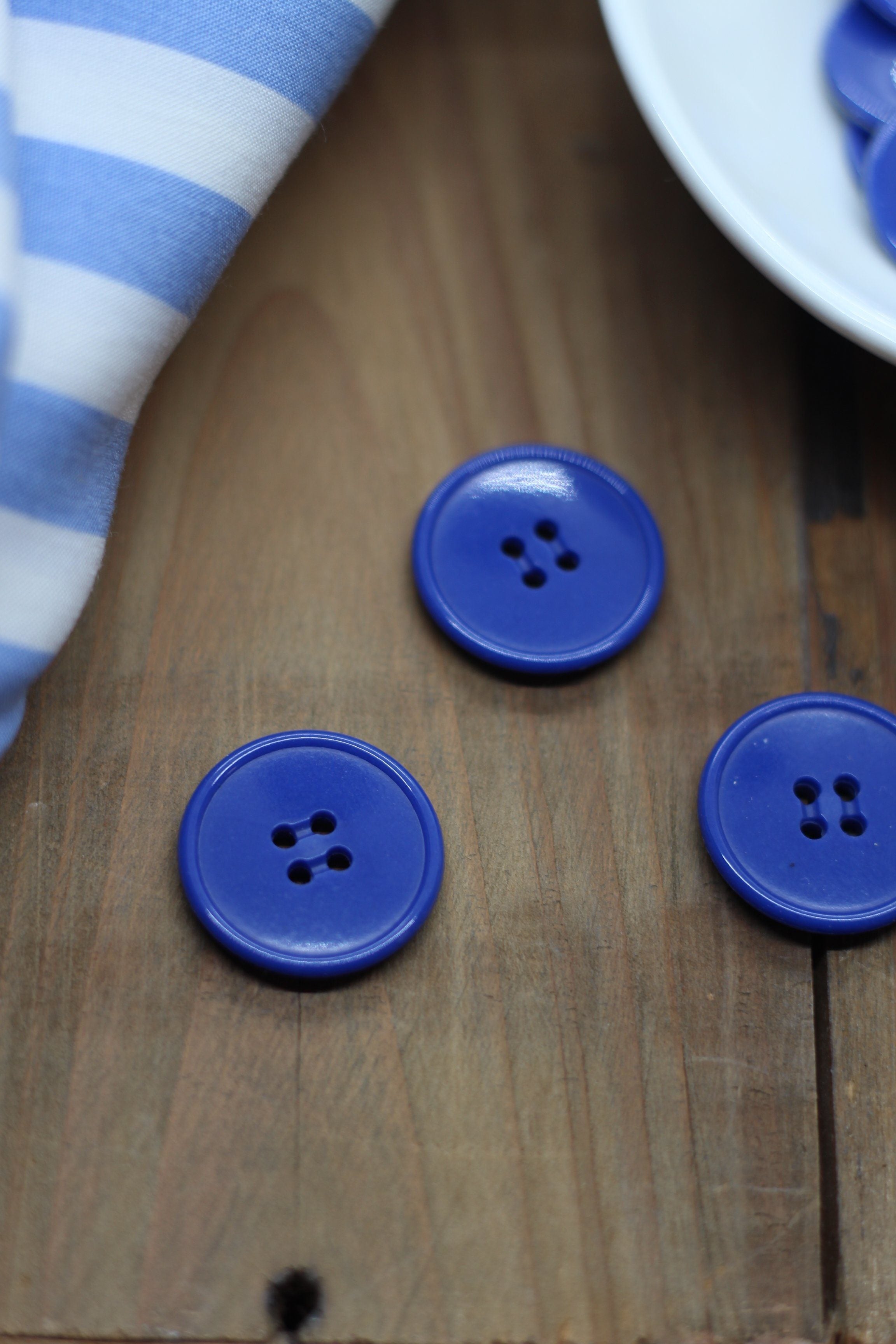 Bouton "Ben" Bleu Mercerie Sélection Gaspard & Léonie | Gaspard et Léonie Tissus Mercerie Toulouse