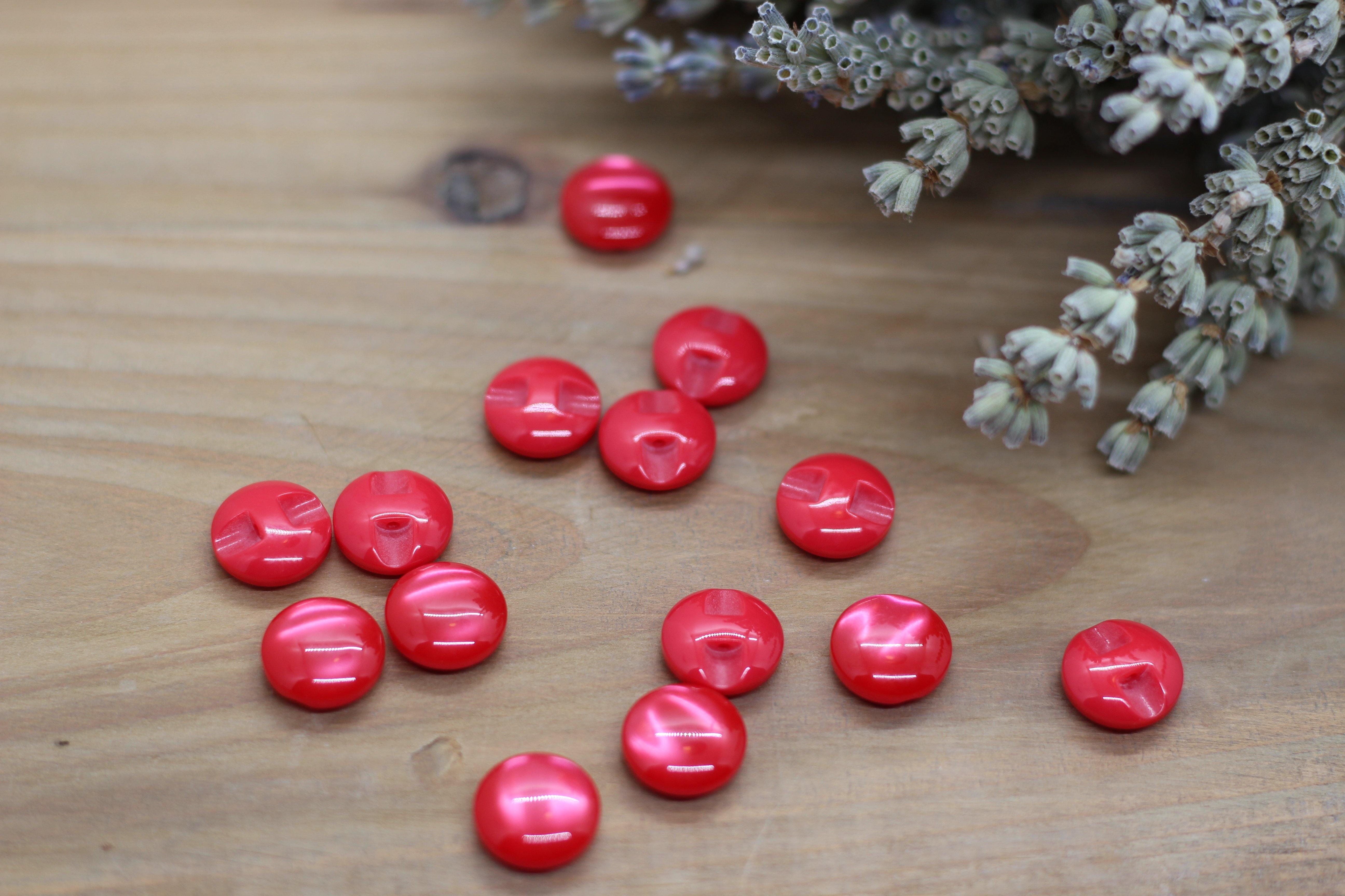 Bouton "Bonbon" Rouge - L'atelier de Gaspard et Léonie