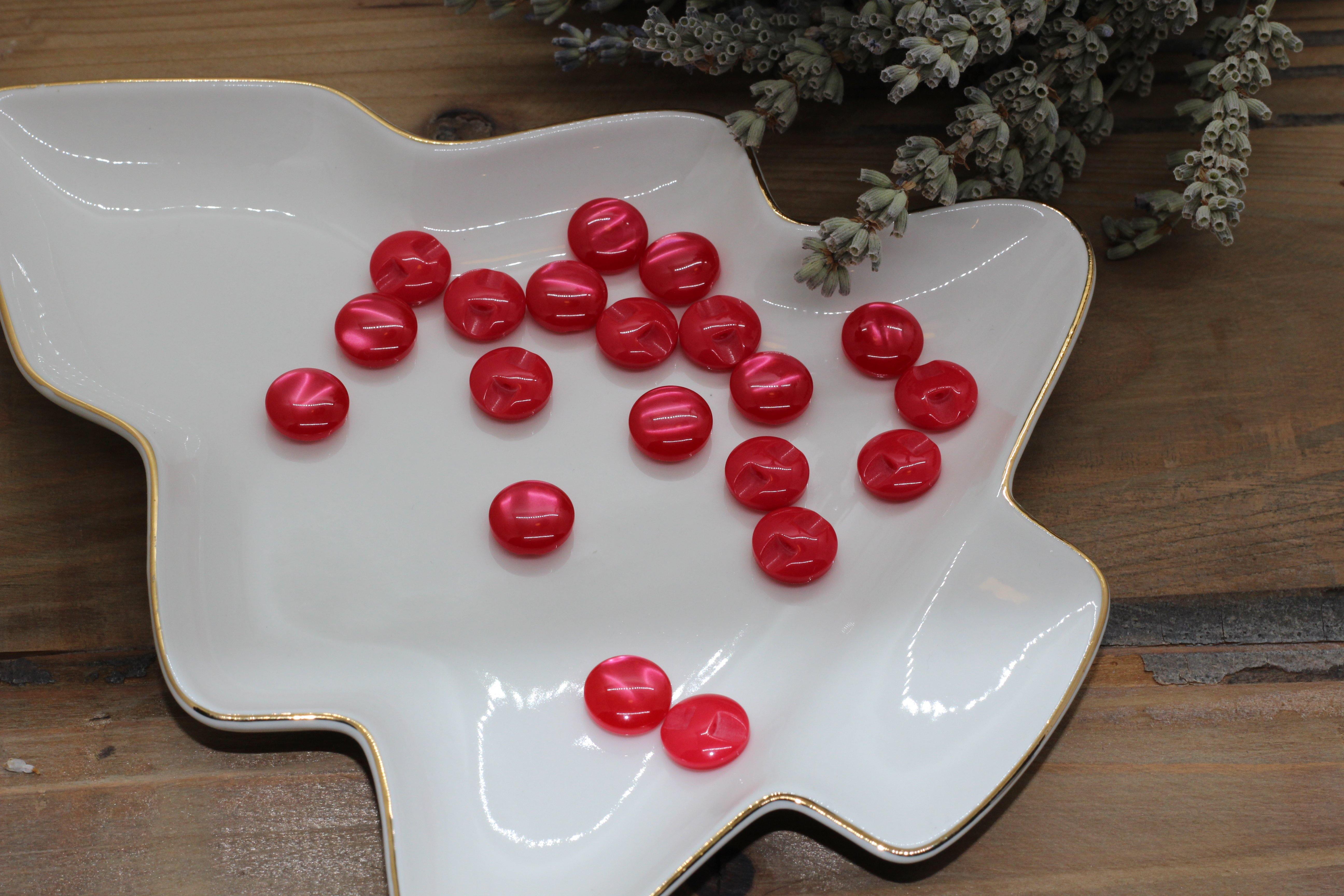 Bouton "Bonbon" Rouge - L'atelier de Gaspard et Léonie