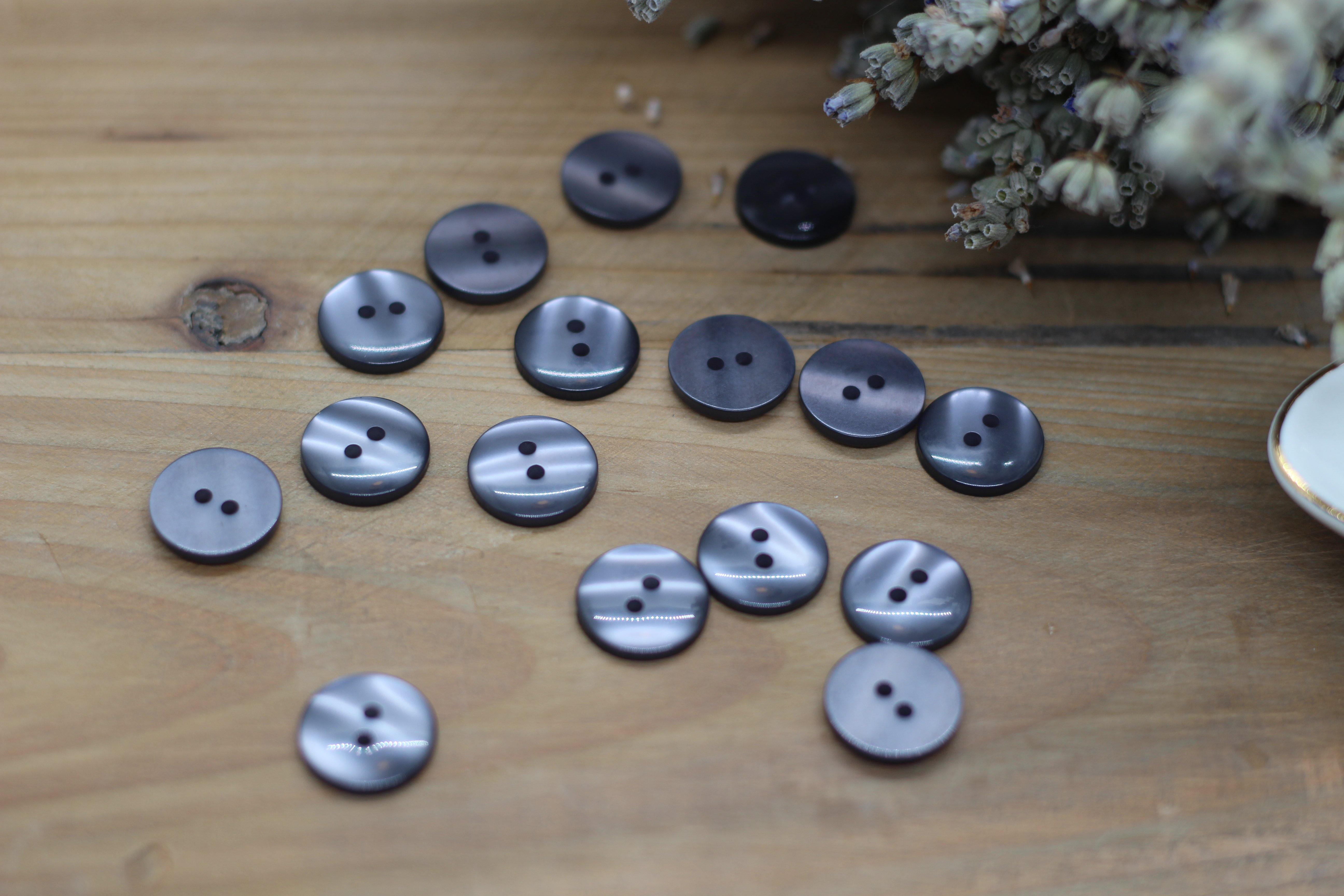 Bouton "Joy" Gris - L'atelier de Gaspard et Léonie