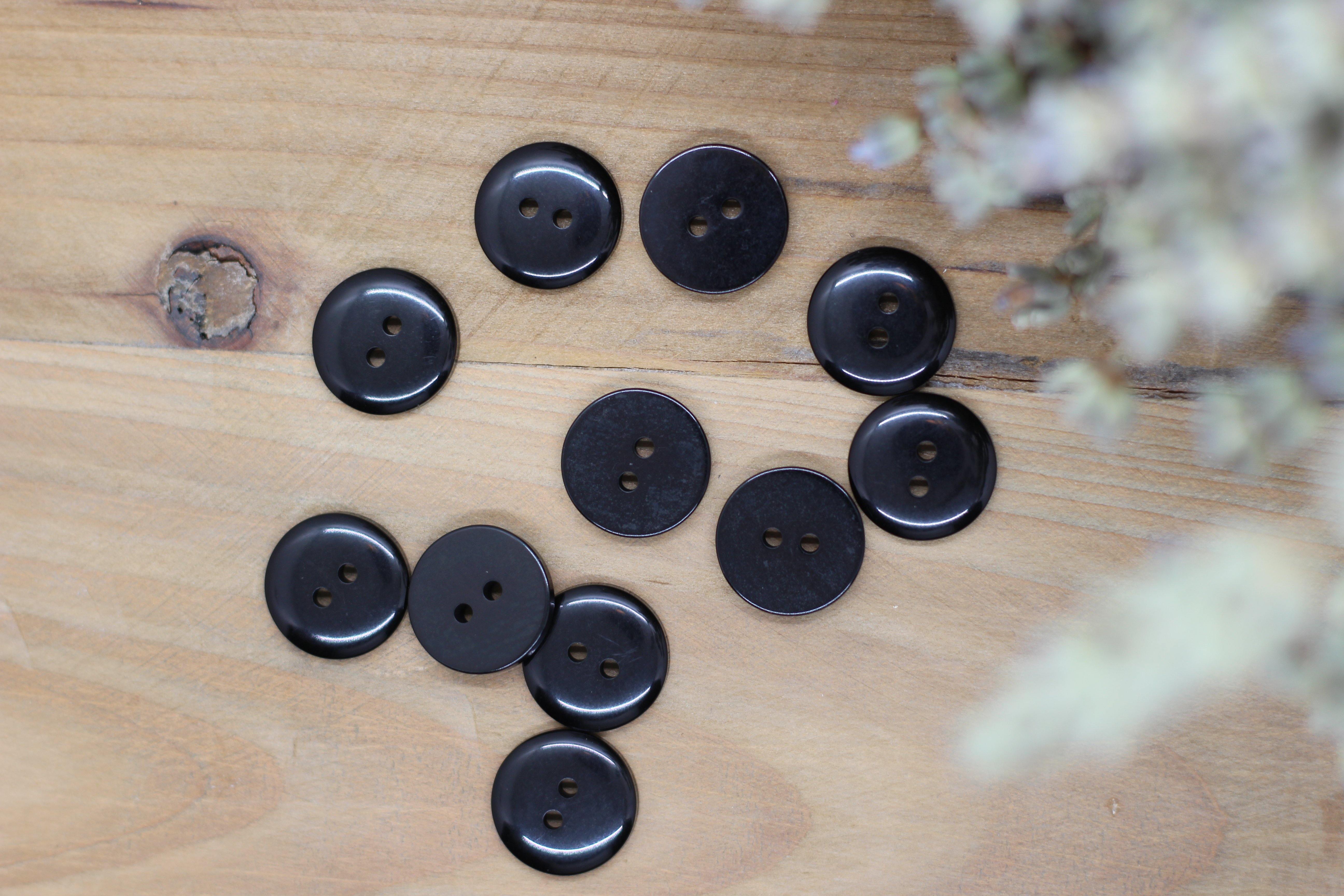 Bouton "Joy" Noir - L'atelier de Gaspard et Léonie